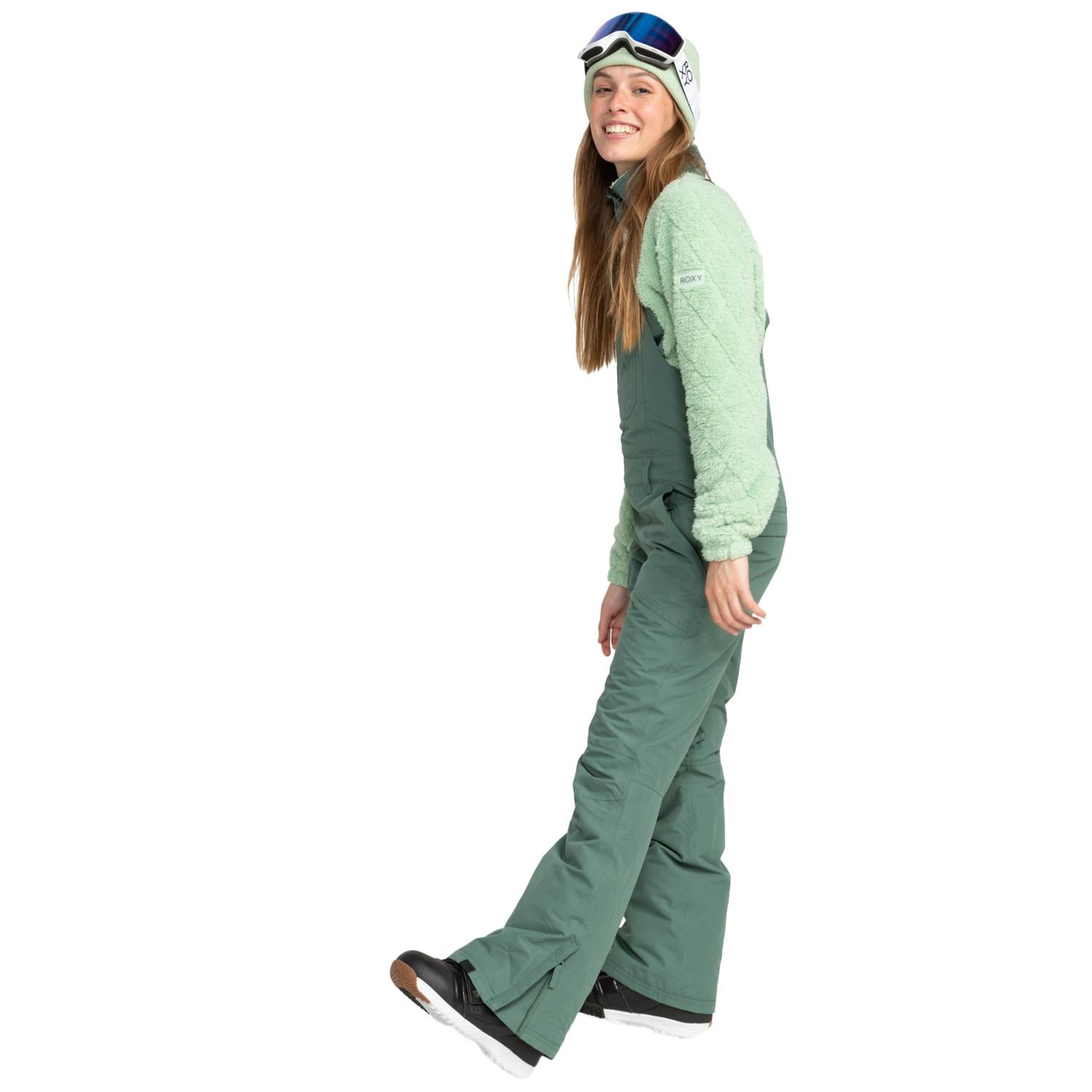 Roxy Rideout Bib Kadın Yeşil Snowboard Pantolonu