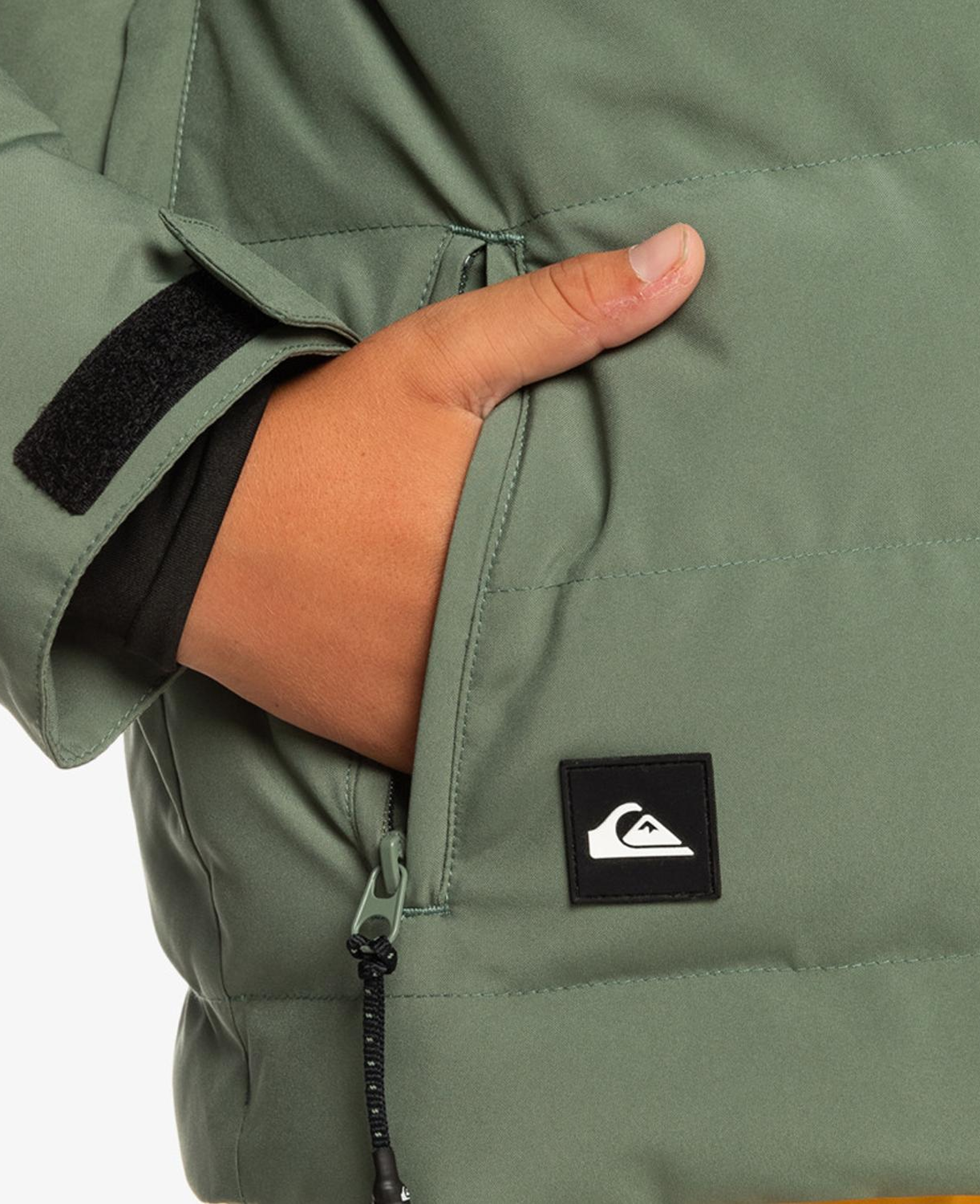 Quiksilver The Edge Youth Erkek Çocuk Yeşil Snowboard Ceketi
