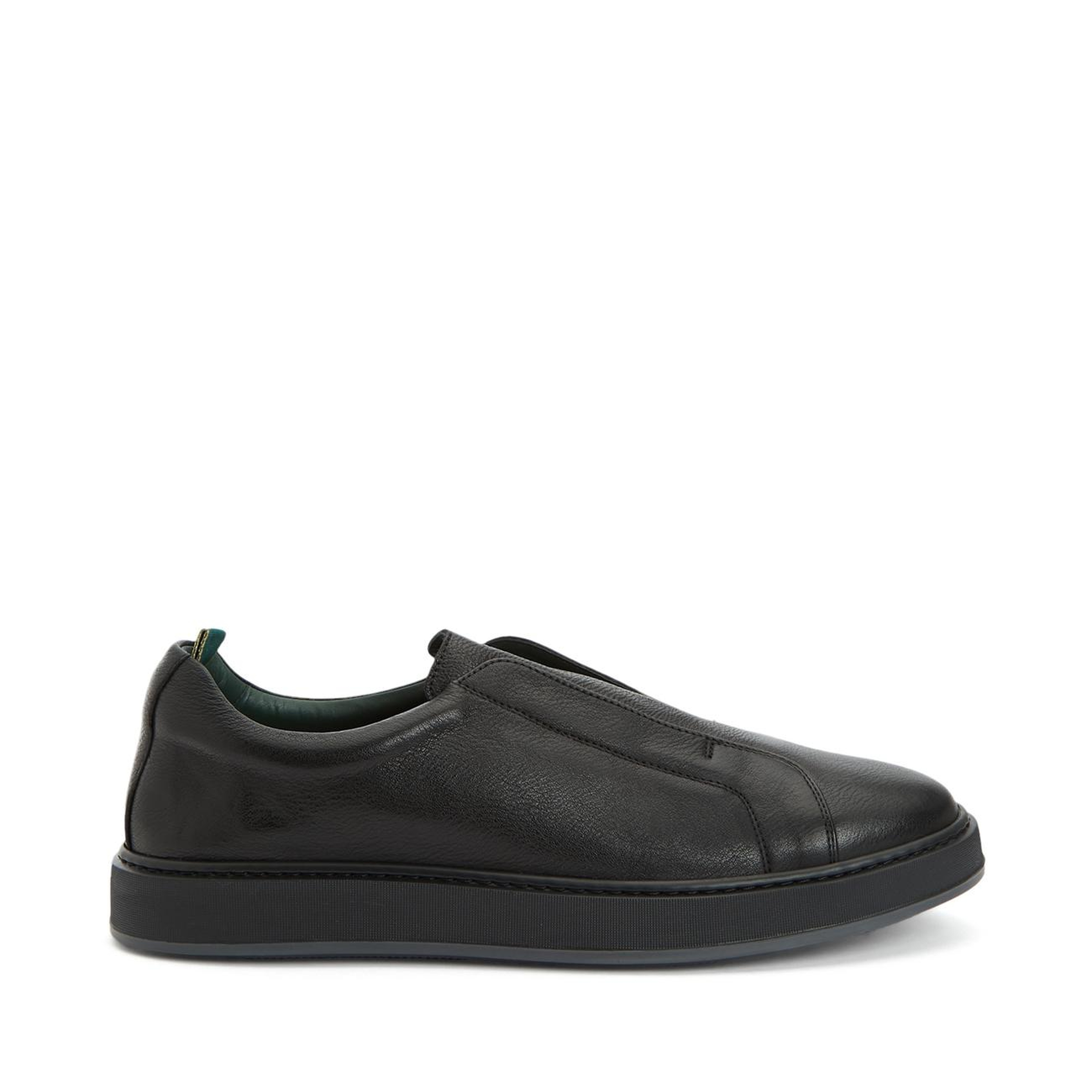 George Hogg Erkek Siyah Deri Sneaker