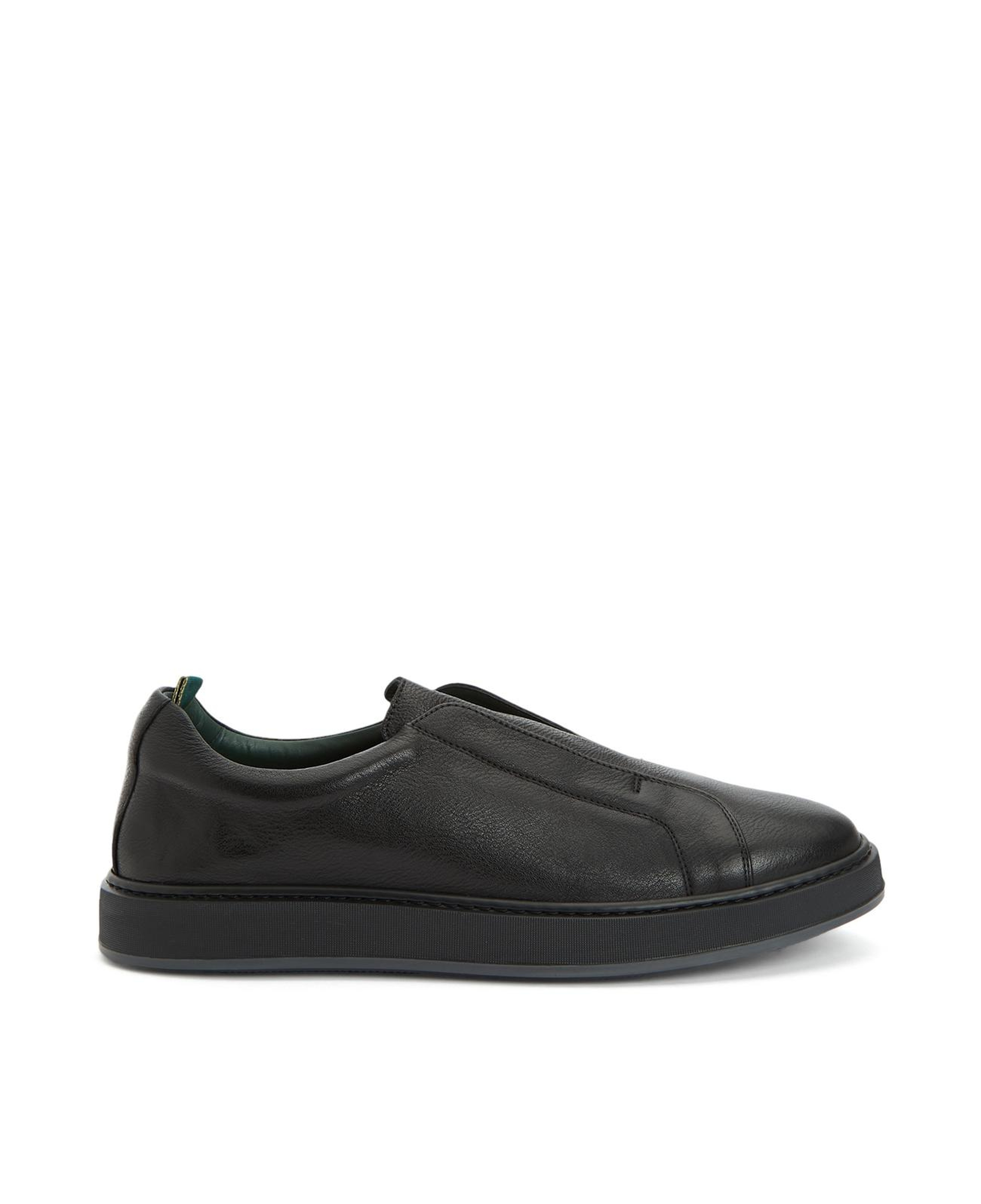 George Hogg Erkek Siyah Deri Sneaker