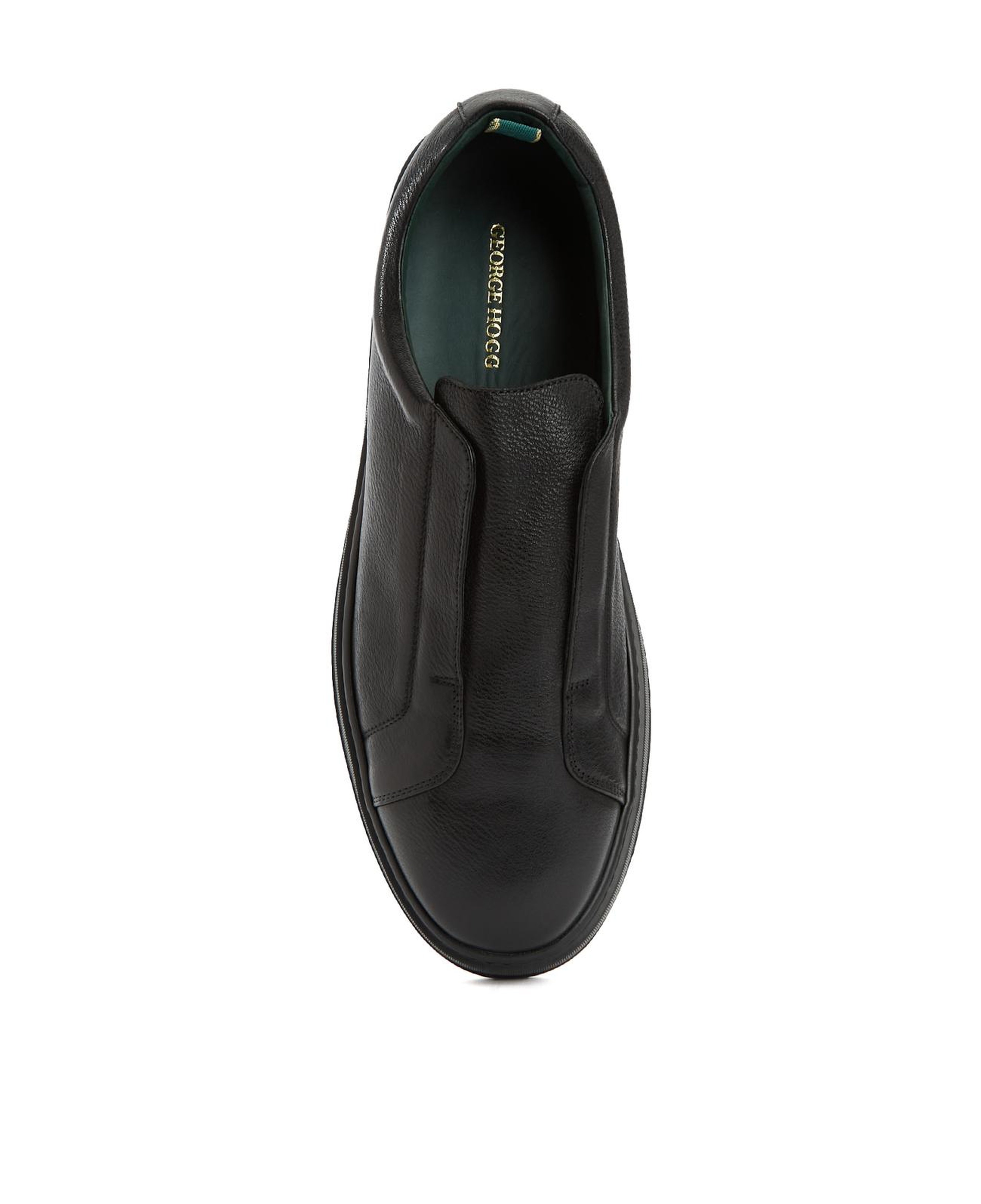 George Hogg Erkek Siyah Deri Sneaker