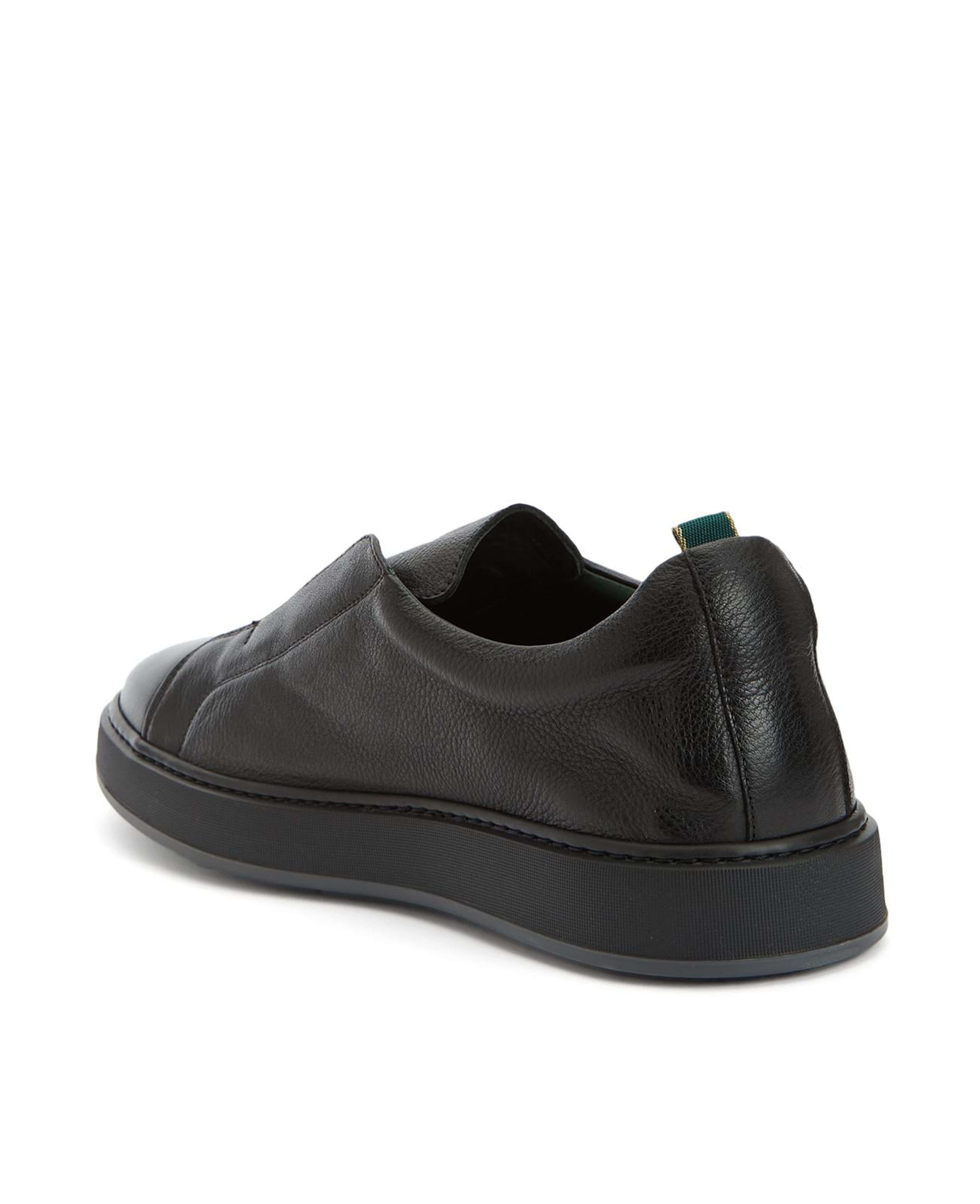 George Hogg Erkek Siyah Deri Sneaker