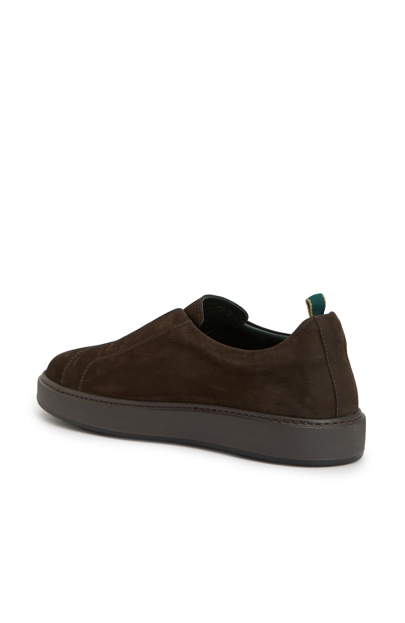 George Hogg Erkek Kahverengi Deri Sneaker
