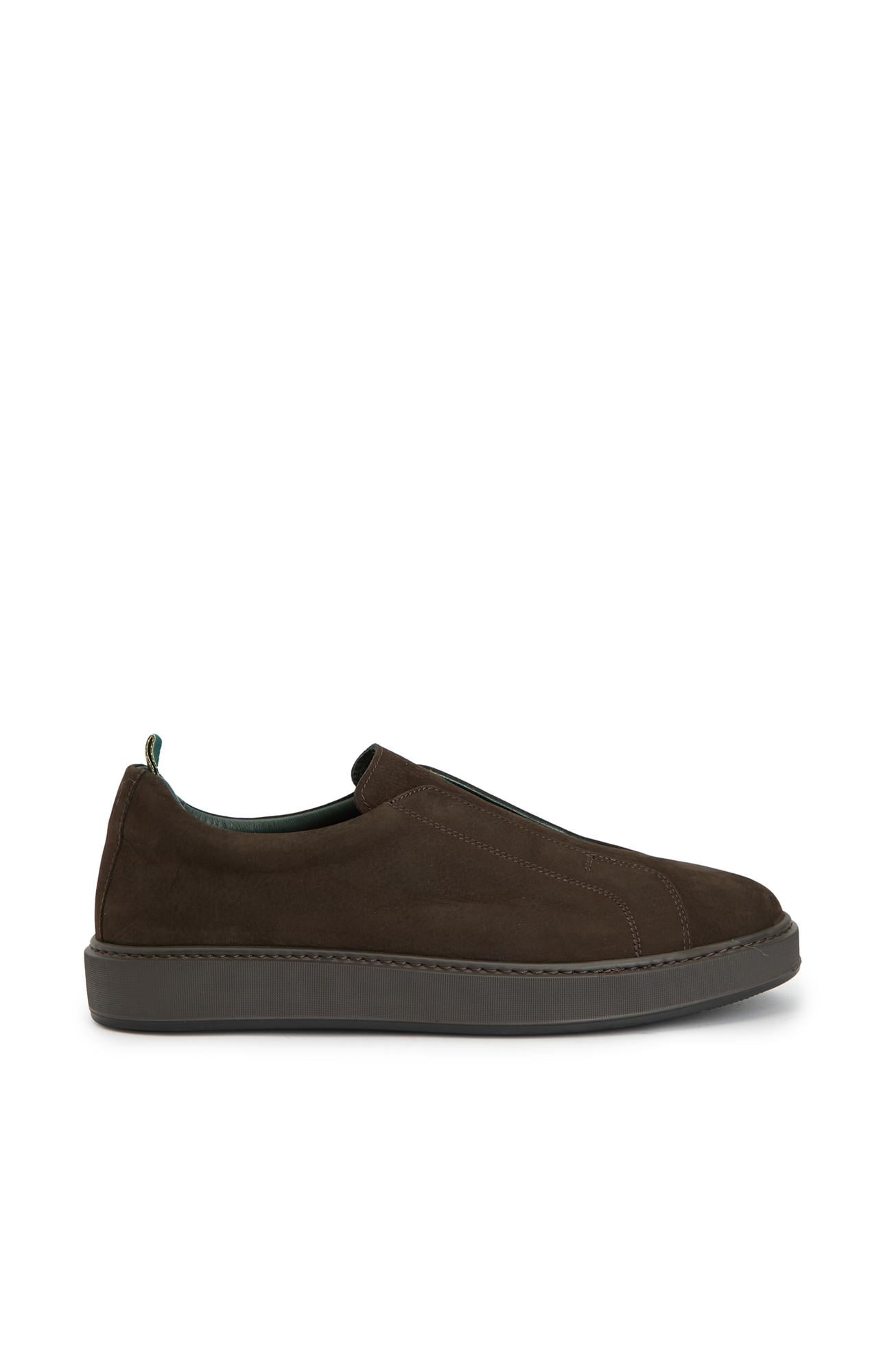 George Hogg Erkek Kahverengi Deri Sneaker