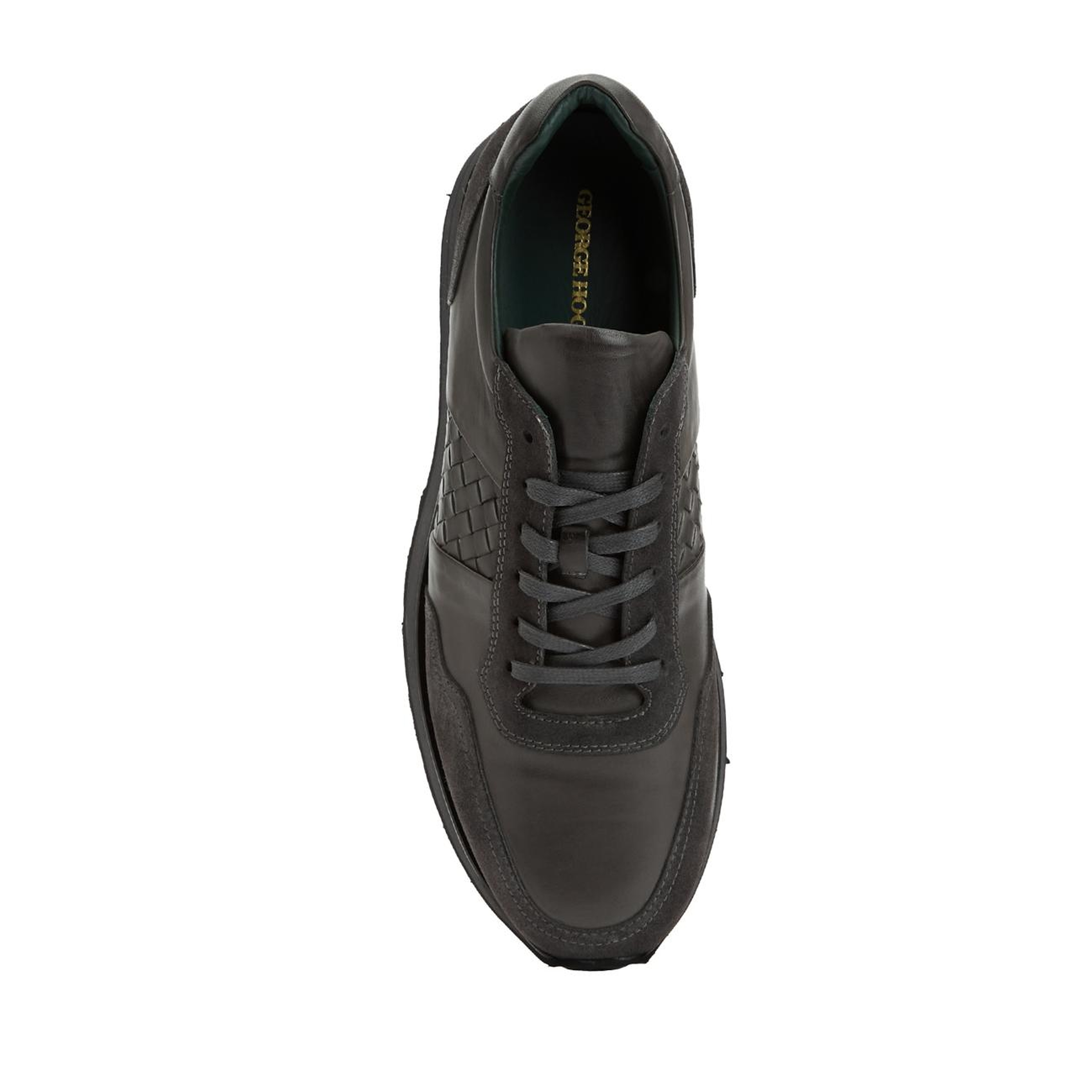 George Hogg Erkek Antrasit Deri Sneaker