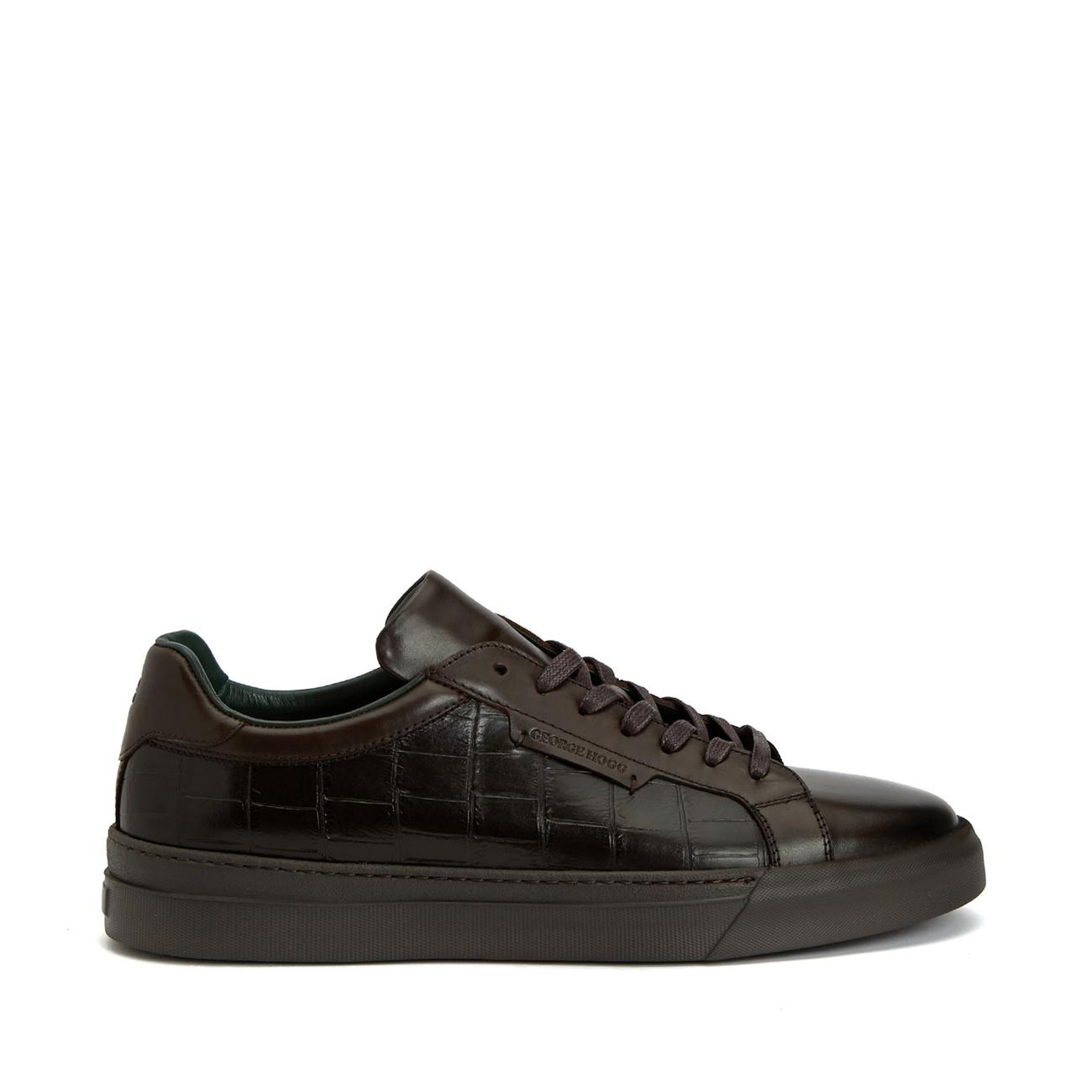 George Hogg Erkek Kahverengi Deri Sneaker