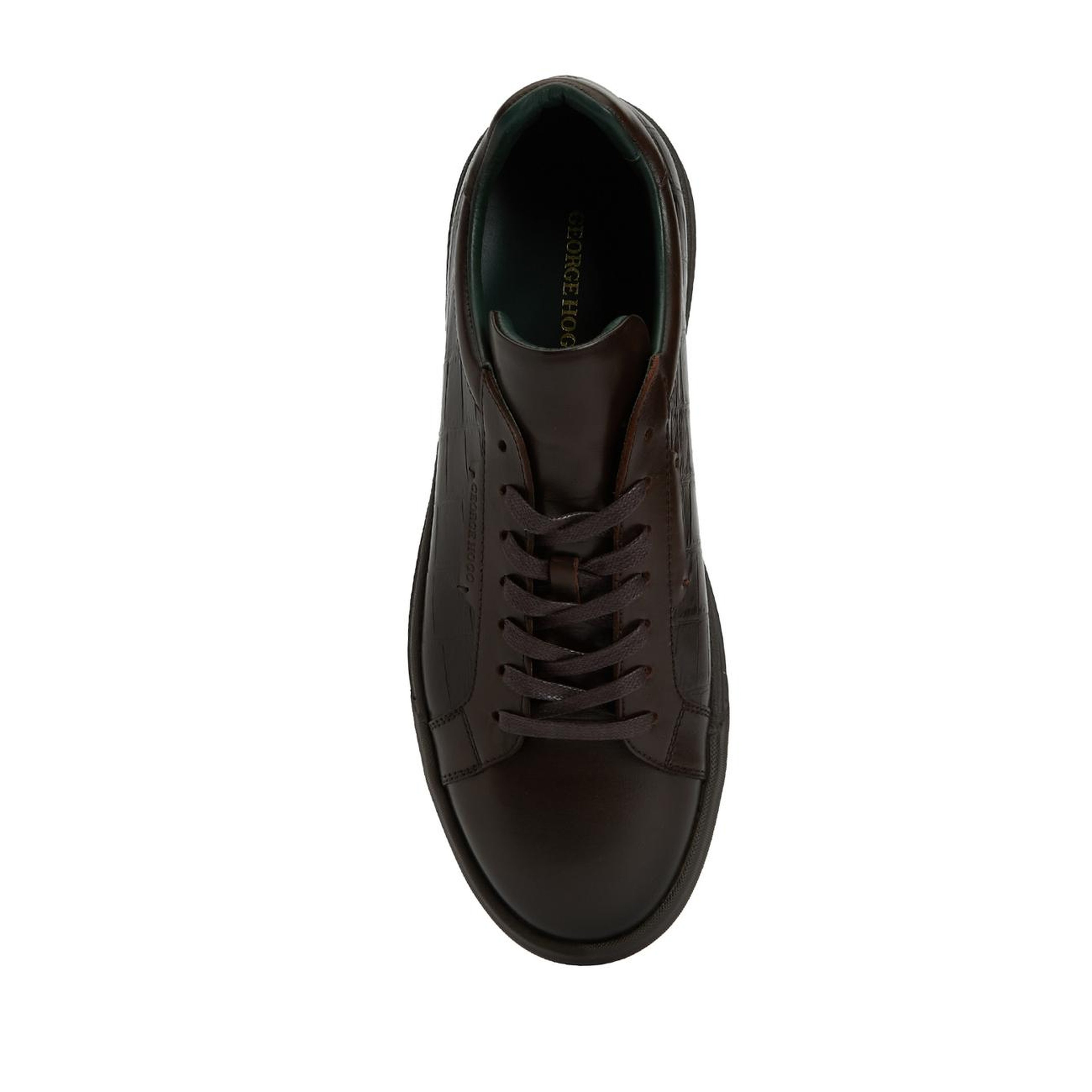 George Hogg Erkek Kahverengi Deri Sneaker