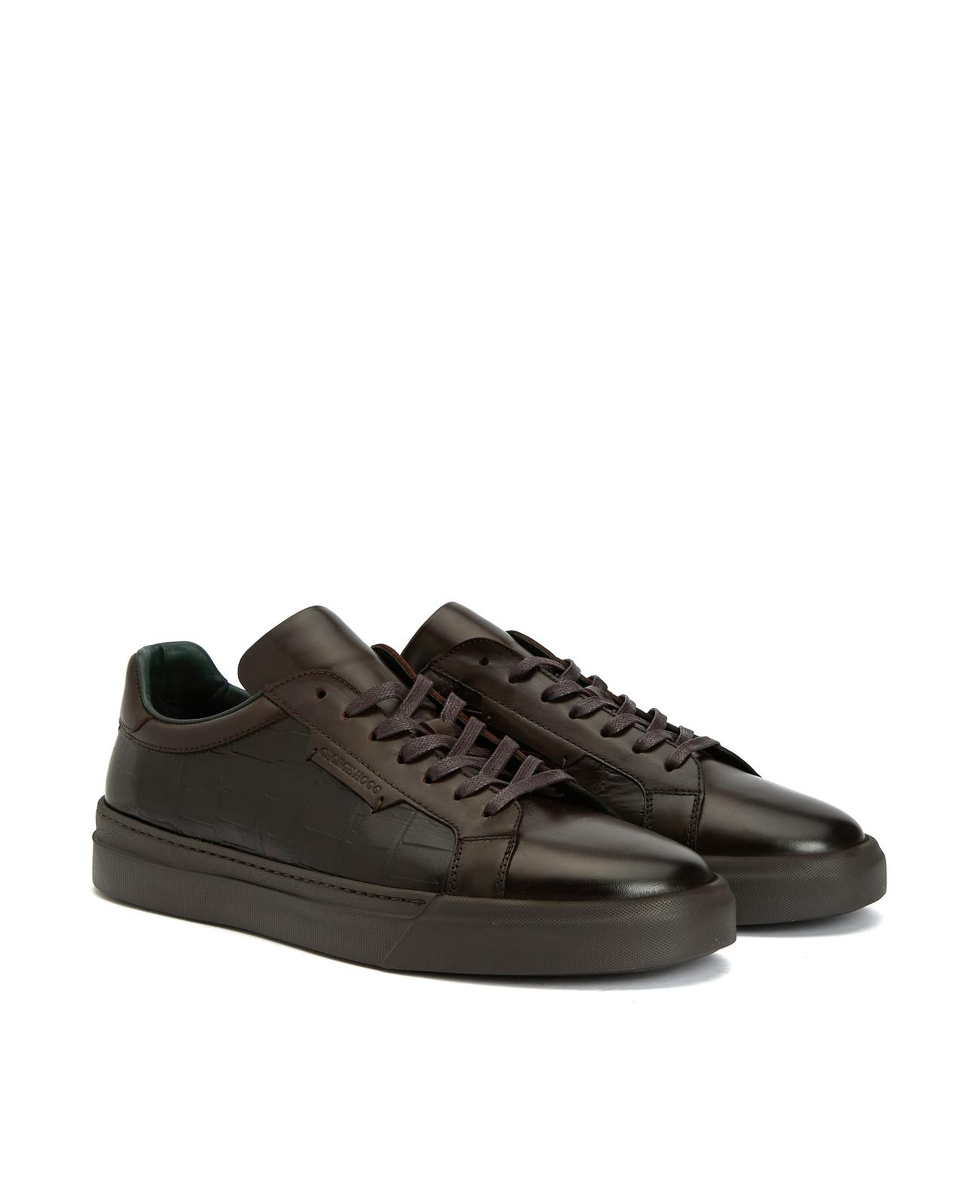 George Hogg Erkek Kahverengi Deri Sneaker