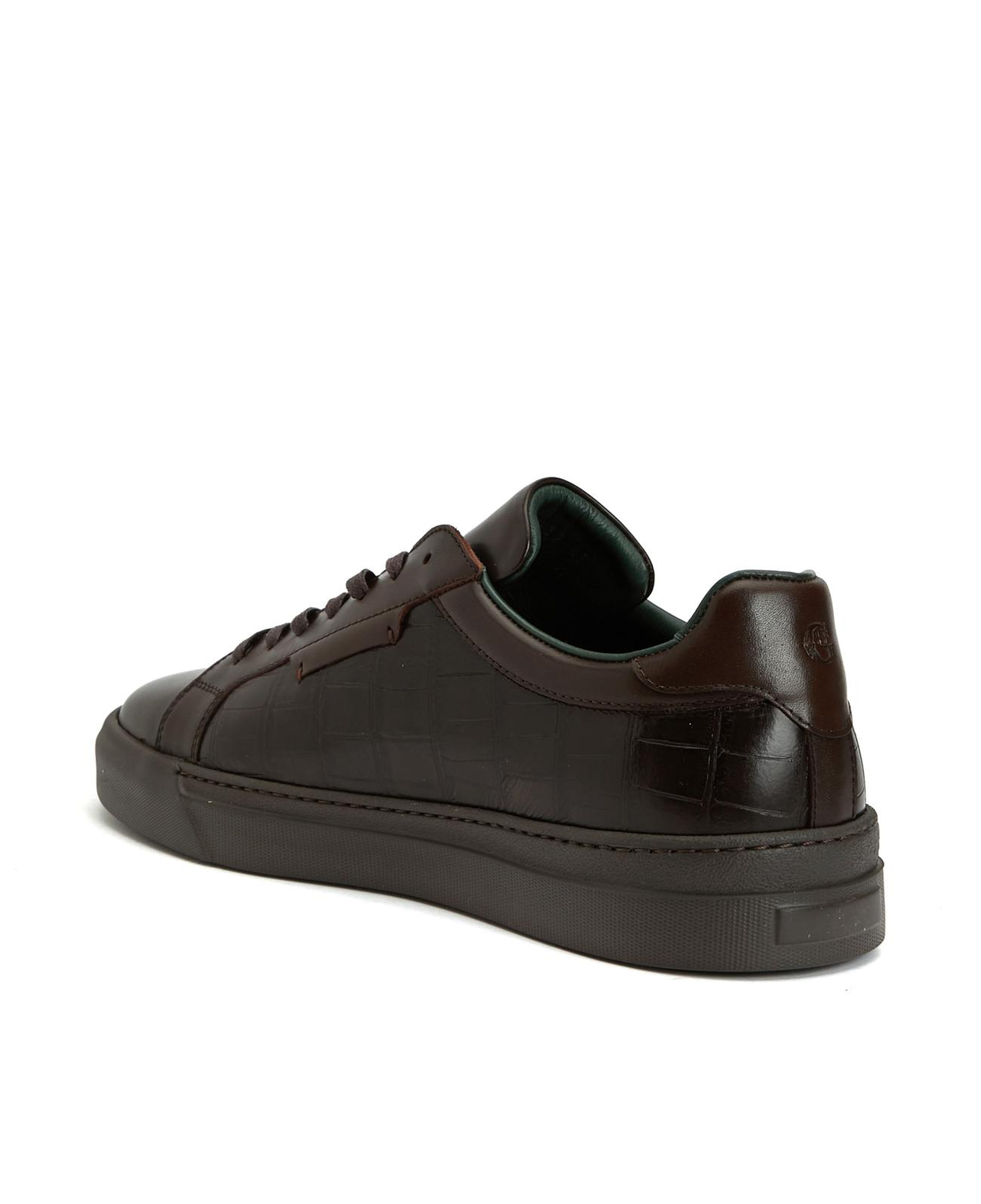 George Hogg Erkek Kahverengi Deri Sneaker