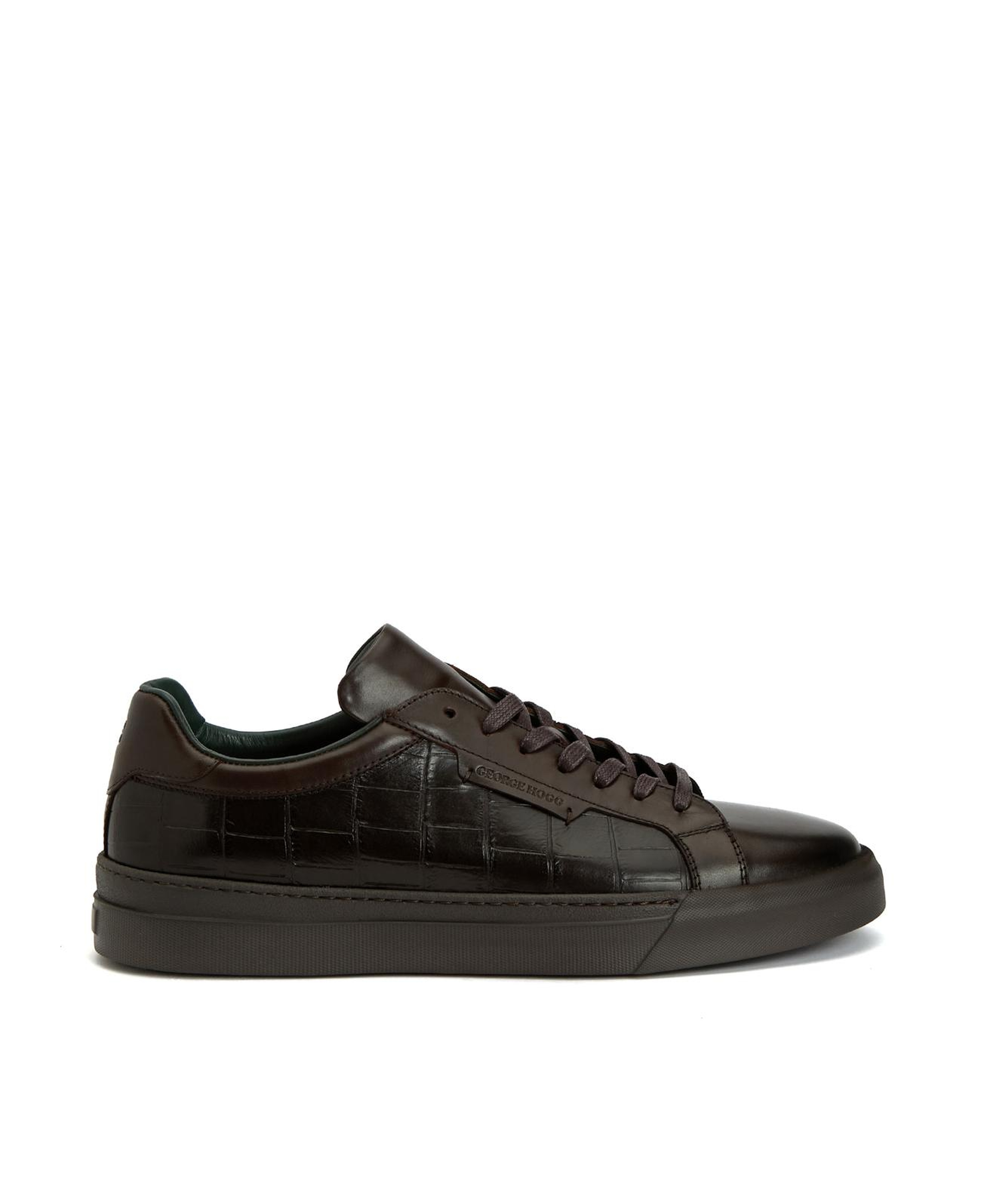 George Hogg Erkek Kahverengi Deri Sneaker