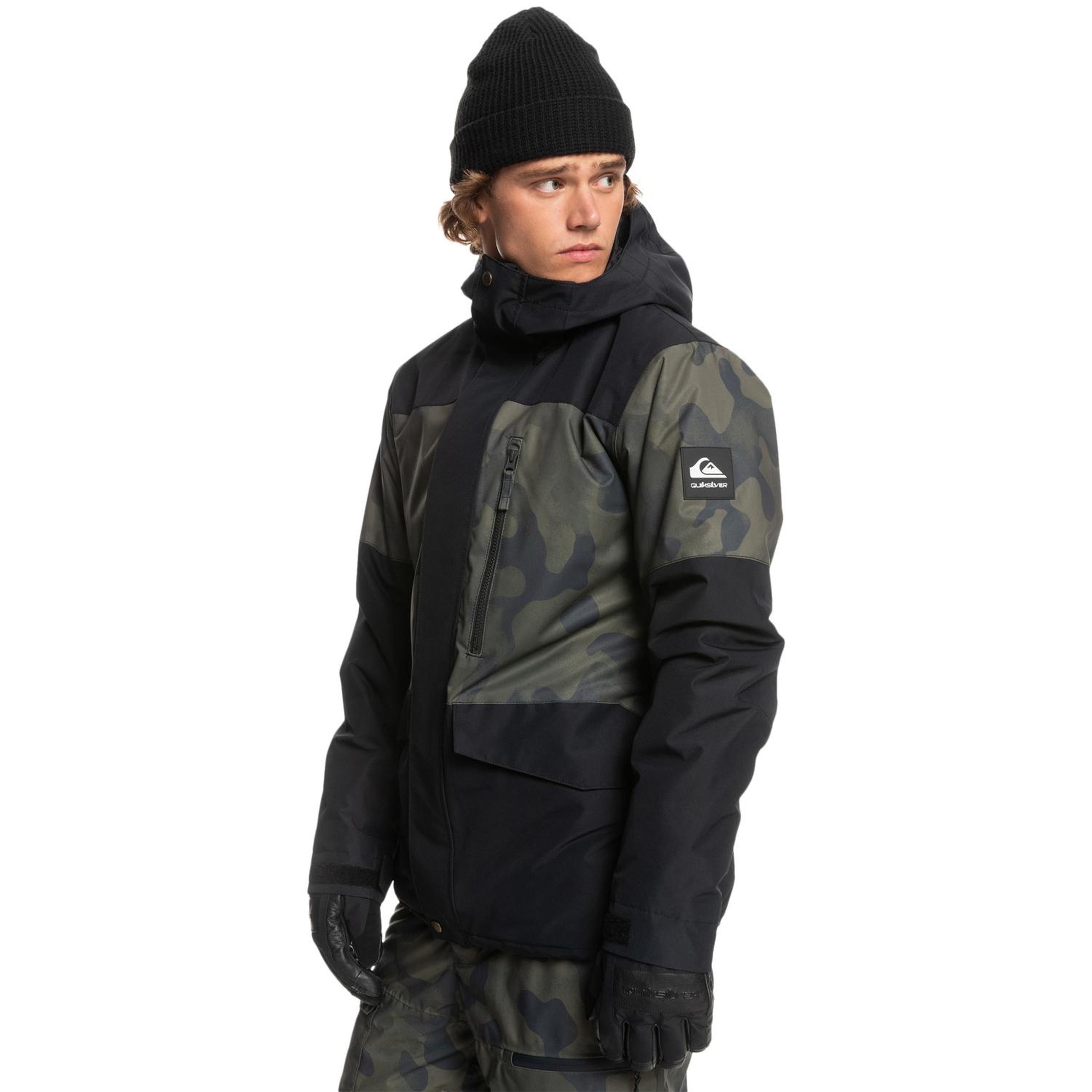 Quiksilver Mission Printed Block Erkek Snowboard Ceketi