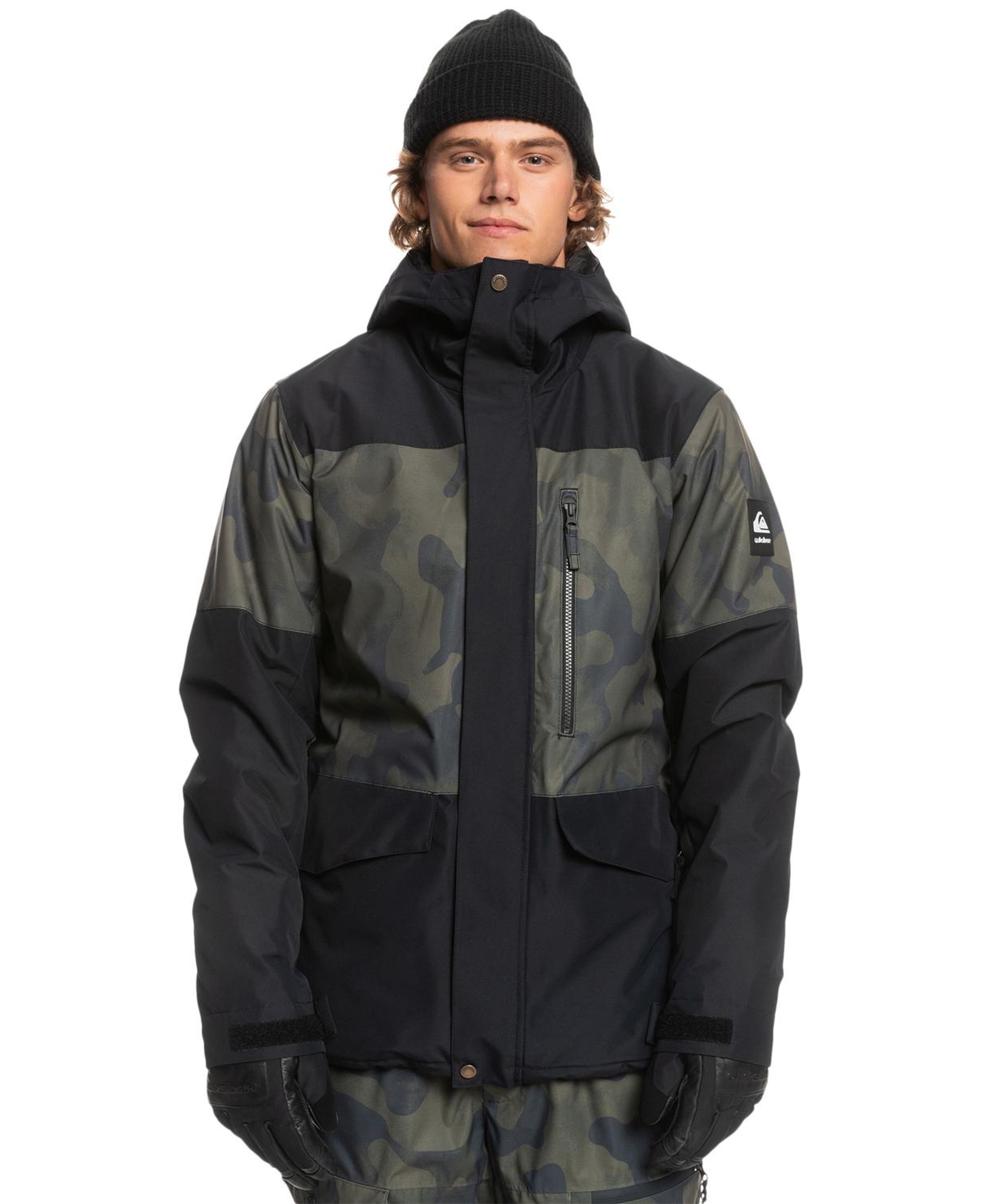 Quiksilver Mission Printed Block Erkek Snowboard Ceketi