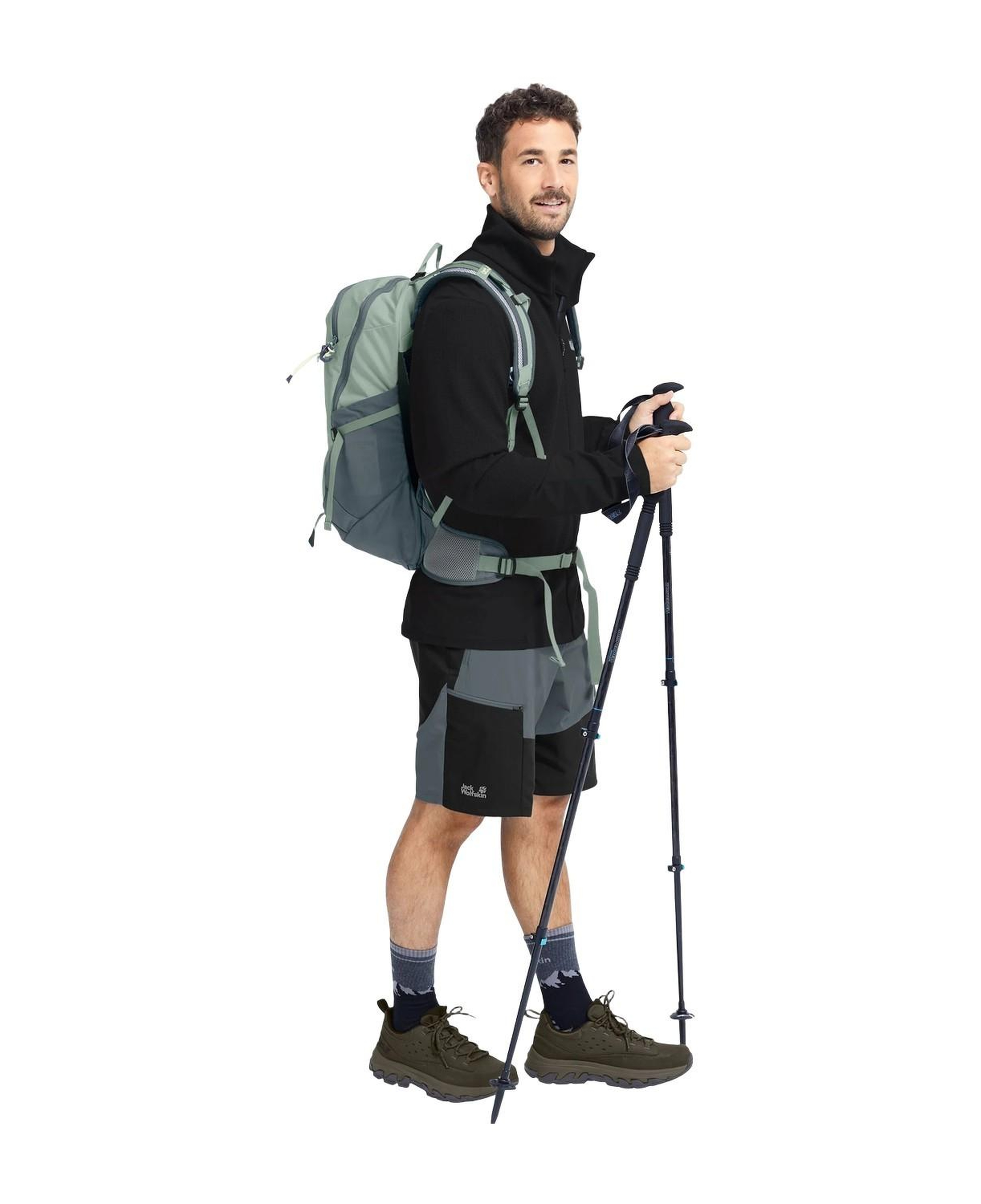 Jack Wolfskin Ridge Hike Fz Erkek Siyah Polar Ceket