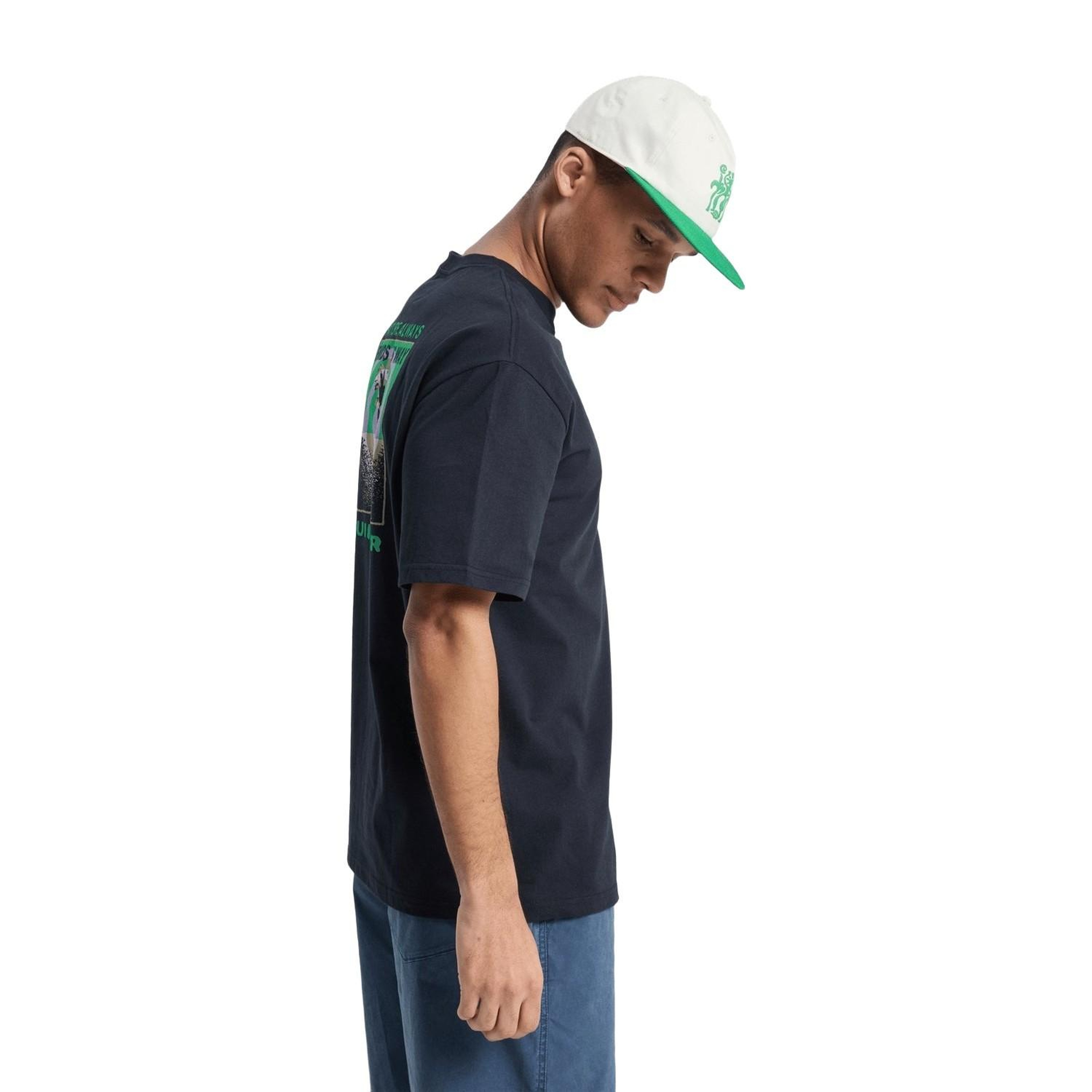Quiksilver Upside Do Erkek Siyah Tişört