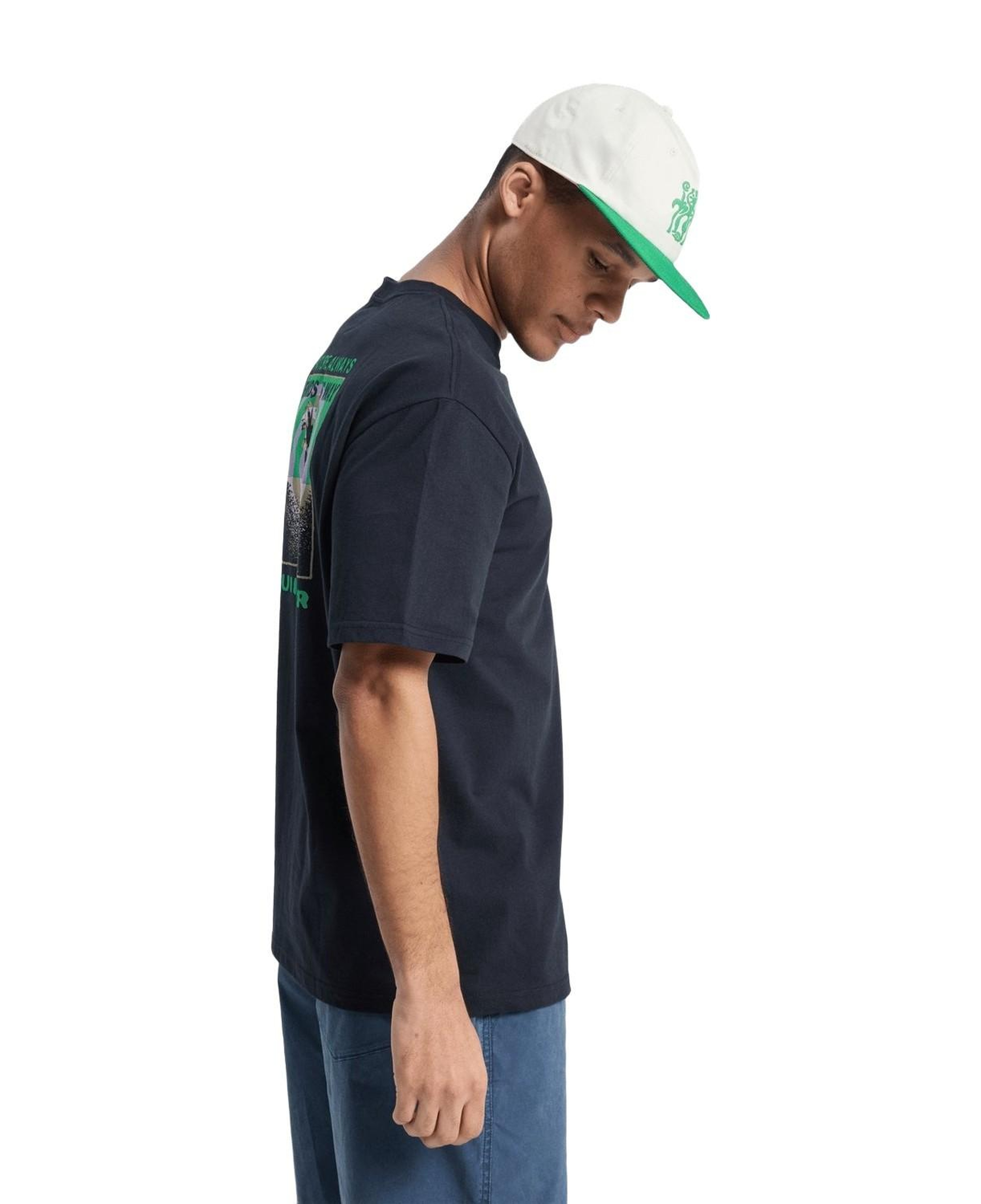 Quiksilver Upside Do Erkek Siyah Tişört