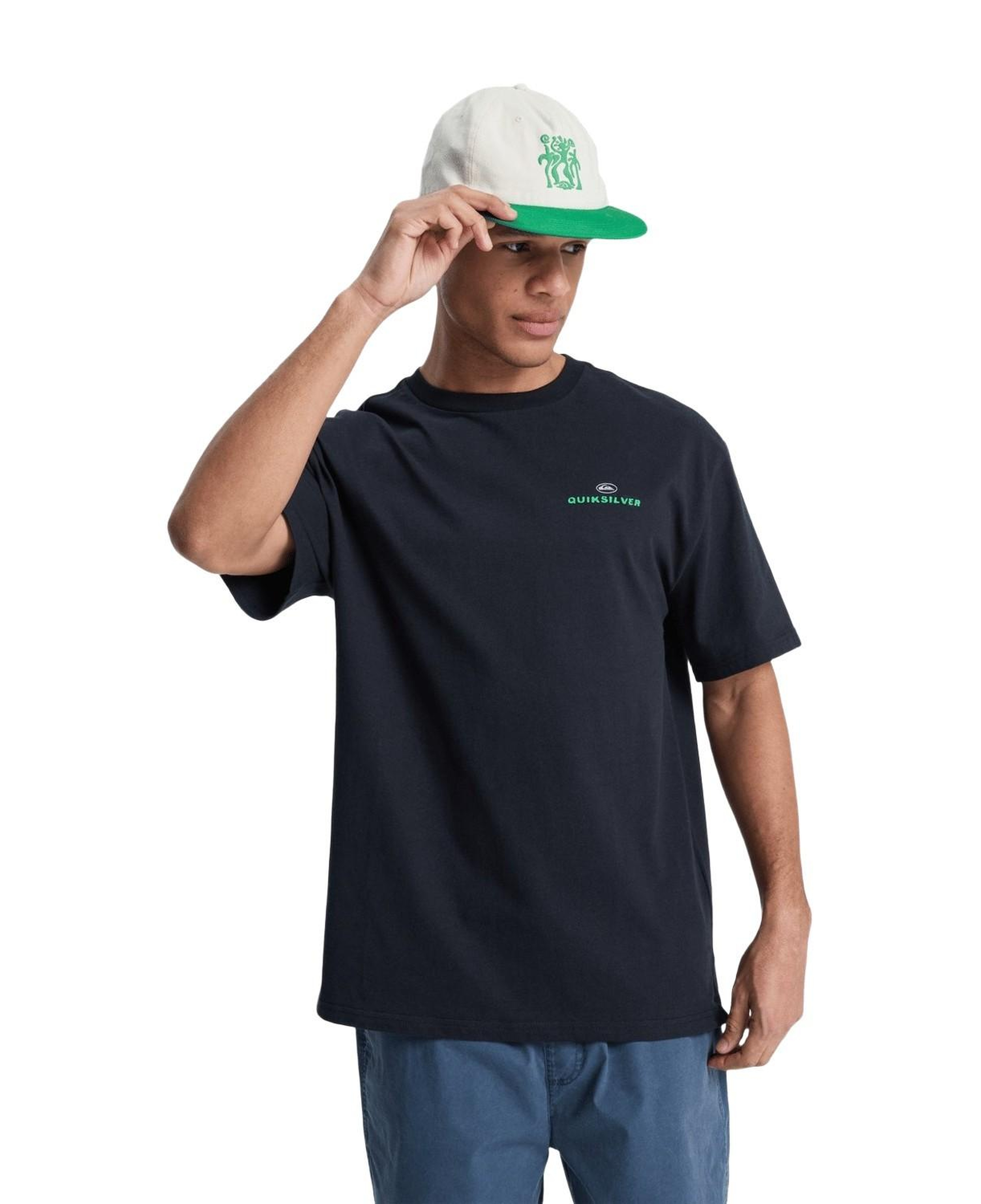 Quiksilver Upside Do Erkek Siyah Tişört