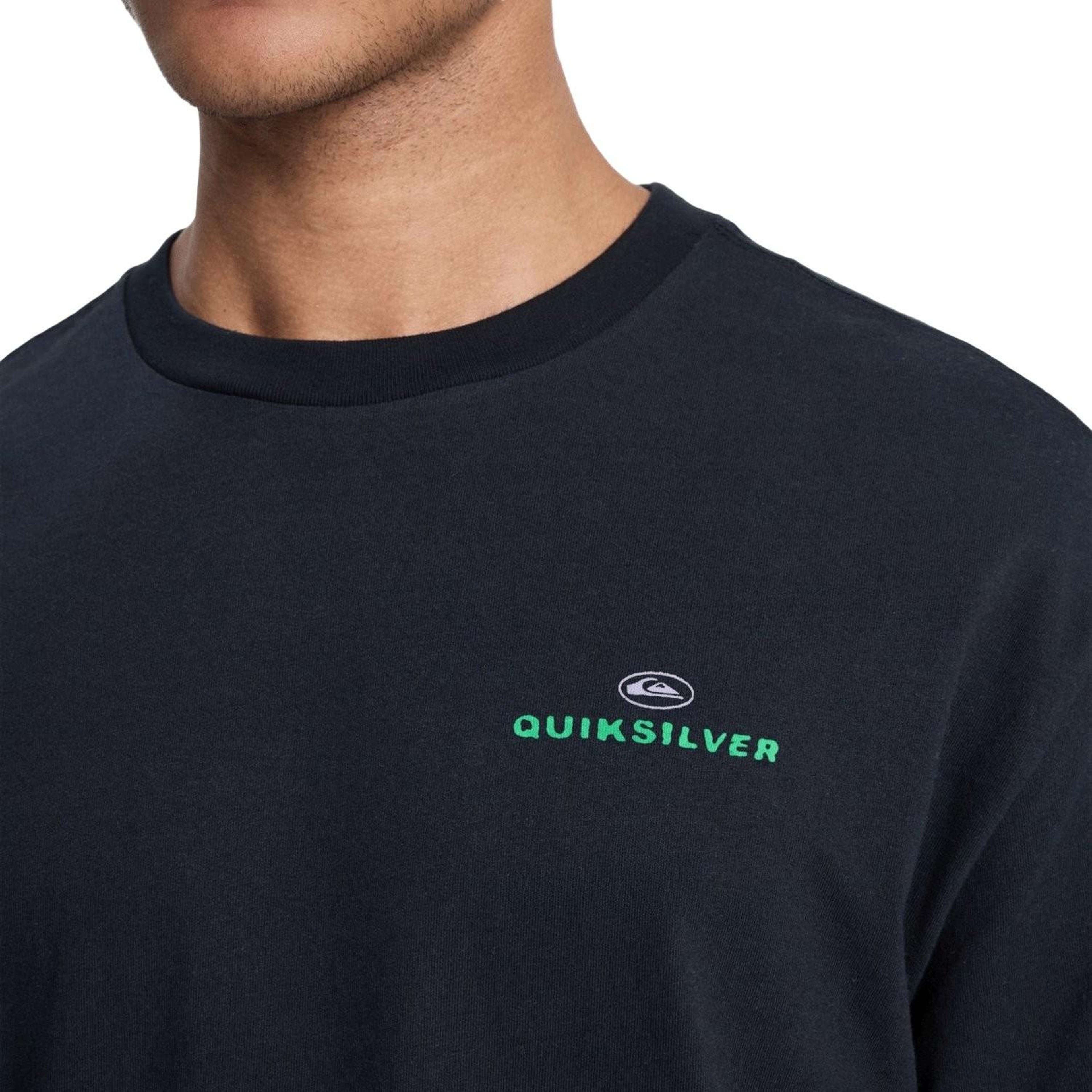 Quiksilver Upside Do Erkek Siyah Tişört