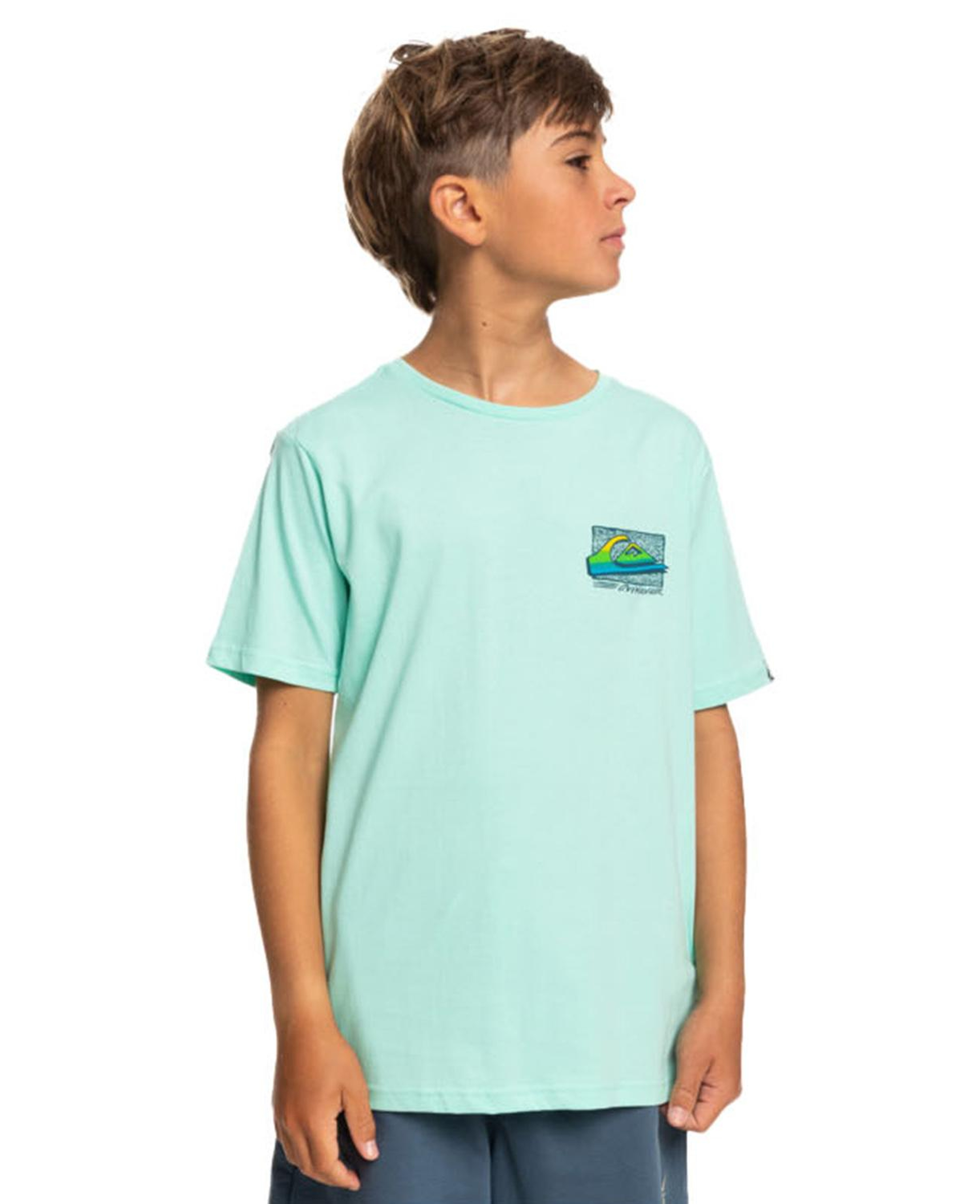 Quiksilver Retro Fade Erkek Çocuk Yeşil Tişört