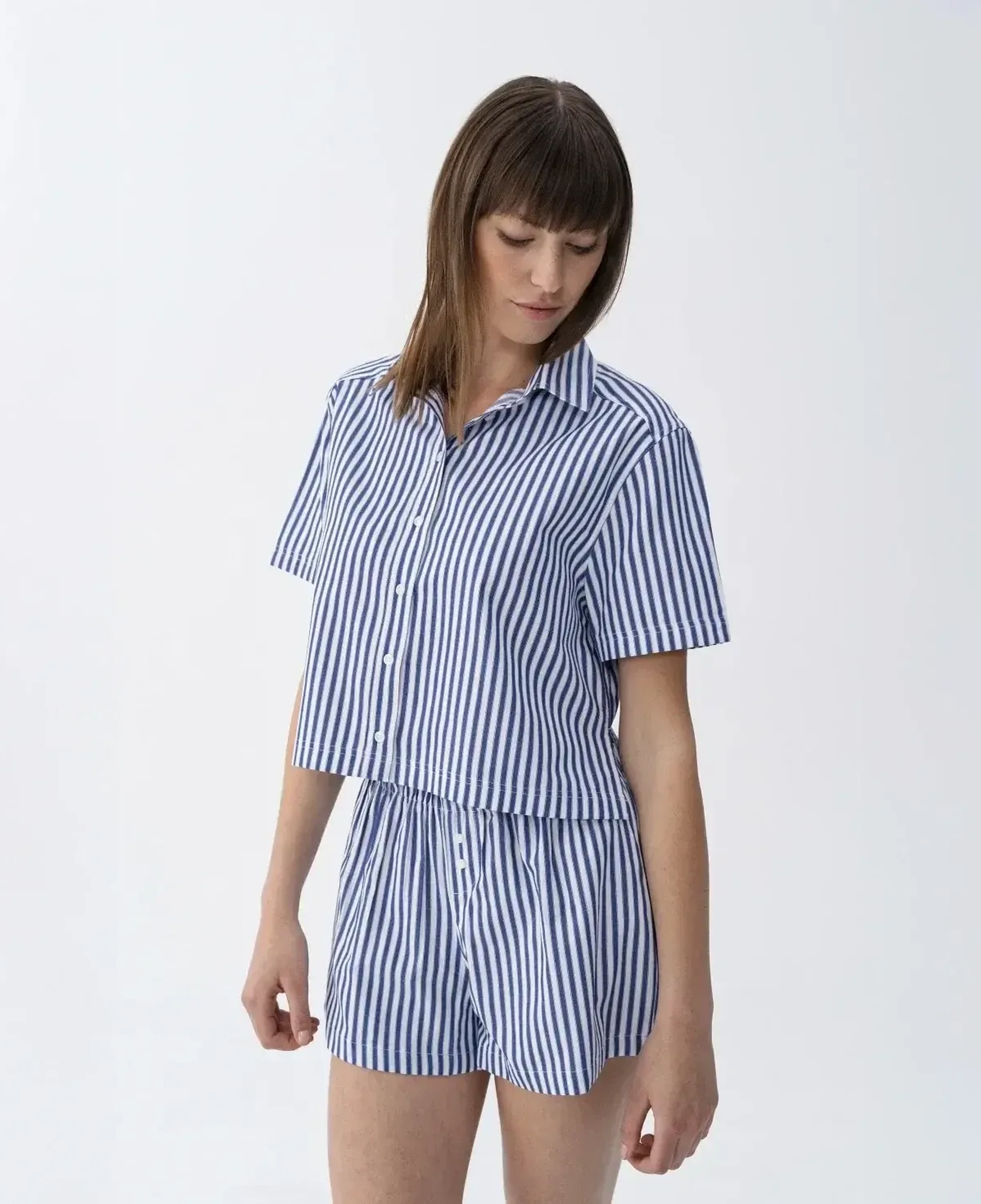 Nora Kadın %100 Pamuklu Oversize Gömlek Siyah