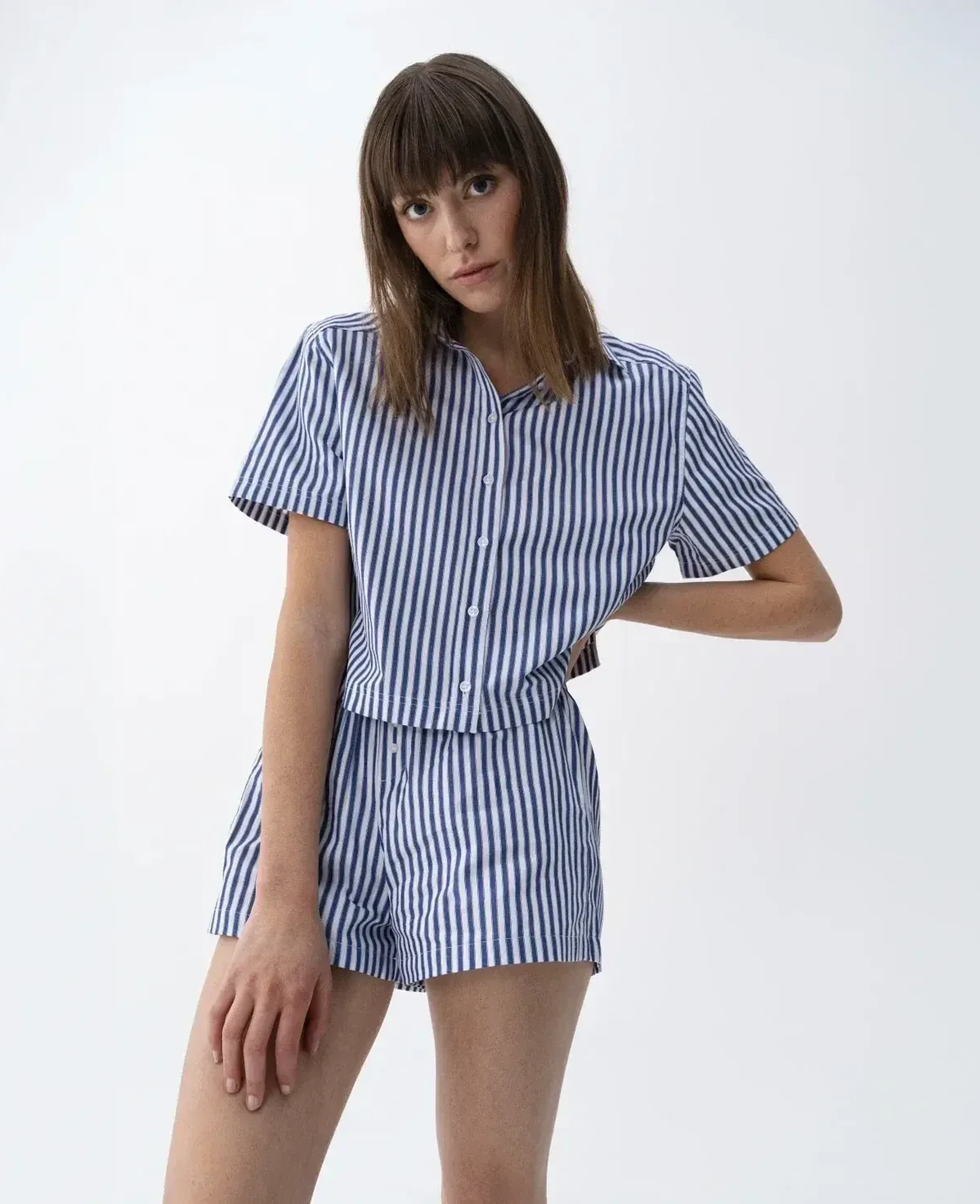 Nora Kadın %100 Pamuklu Oversize Gömlek Siyah