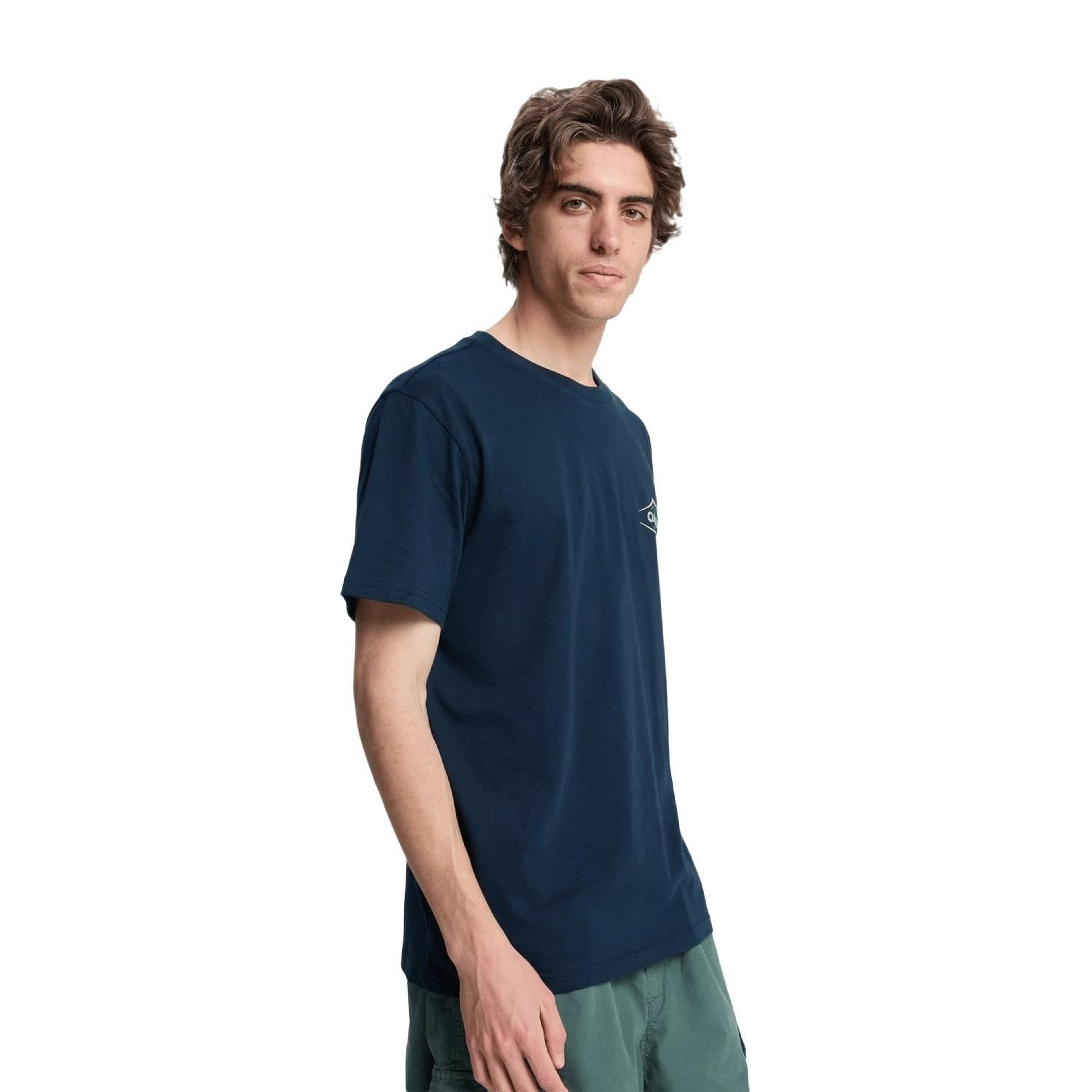 Quiksilver Da Erkek Mavi Tişört