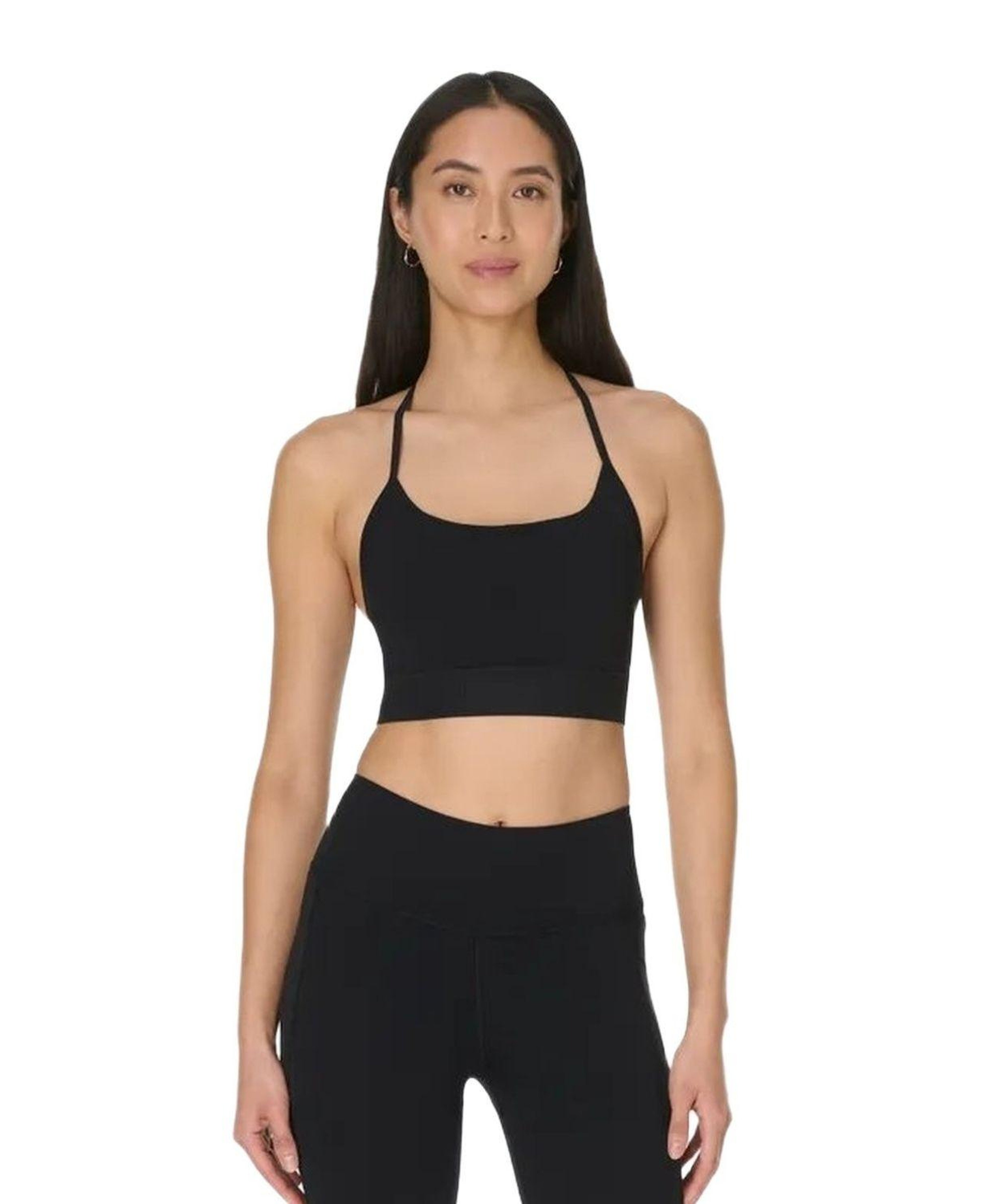 Sweaty Betty Ultimate Studio Ribbed Bra Kadın Siyah Fitness Bra