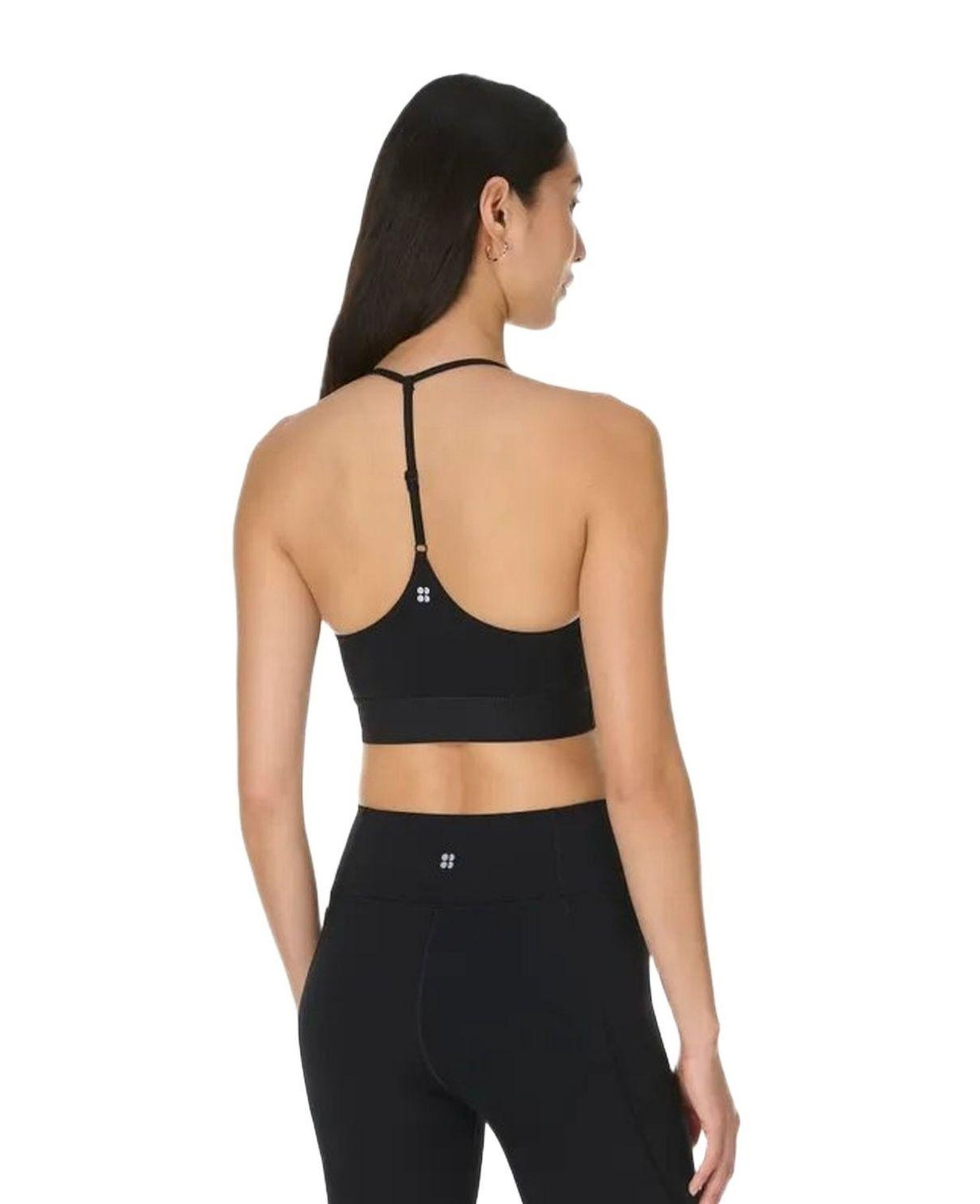 Sweaty Betty Ultimate Studio Ribbed Bra Kadın Siyah Fitness Bra