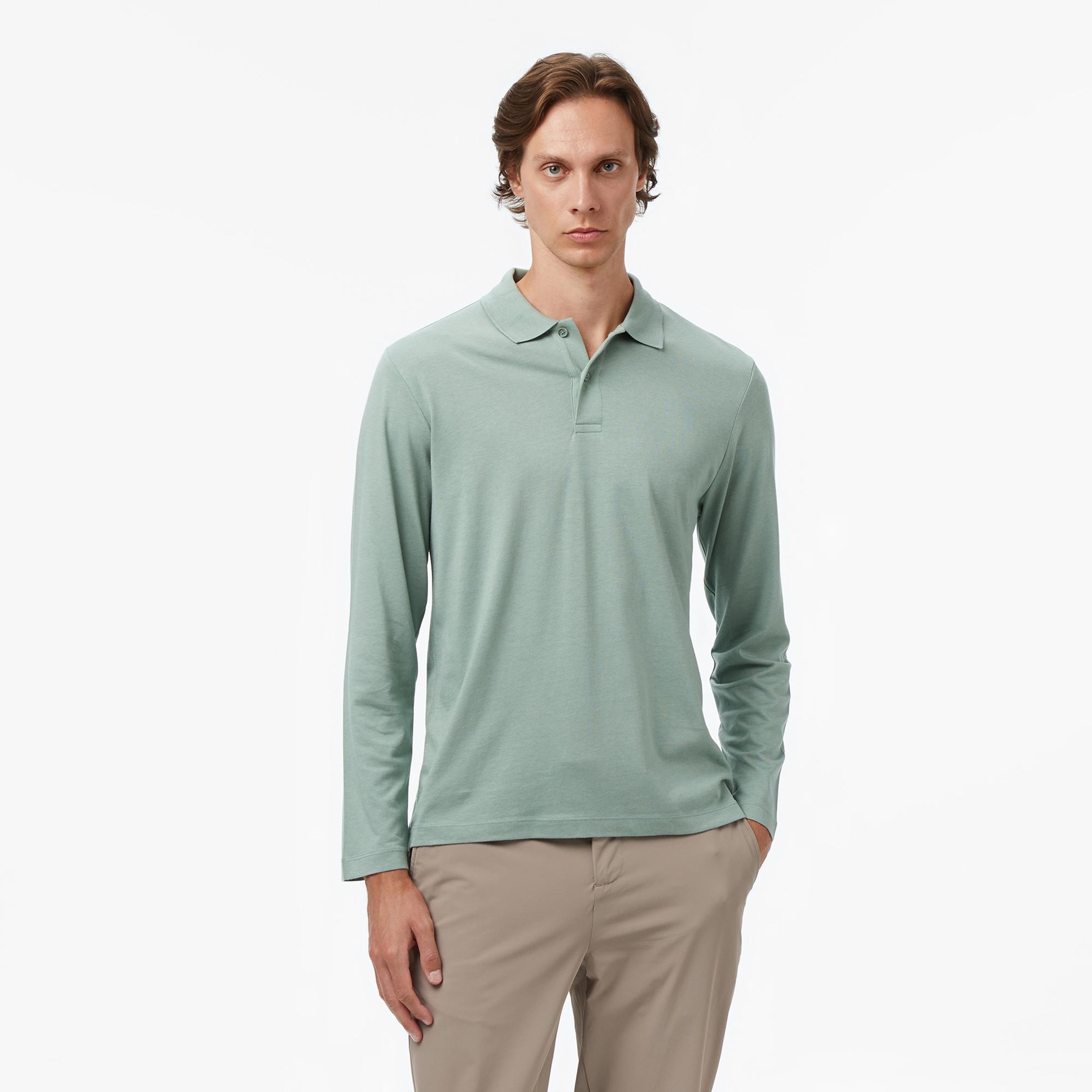Nautica Erkek Yeşil Classic Fit Polo Yaka T-Shirt