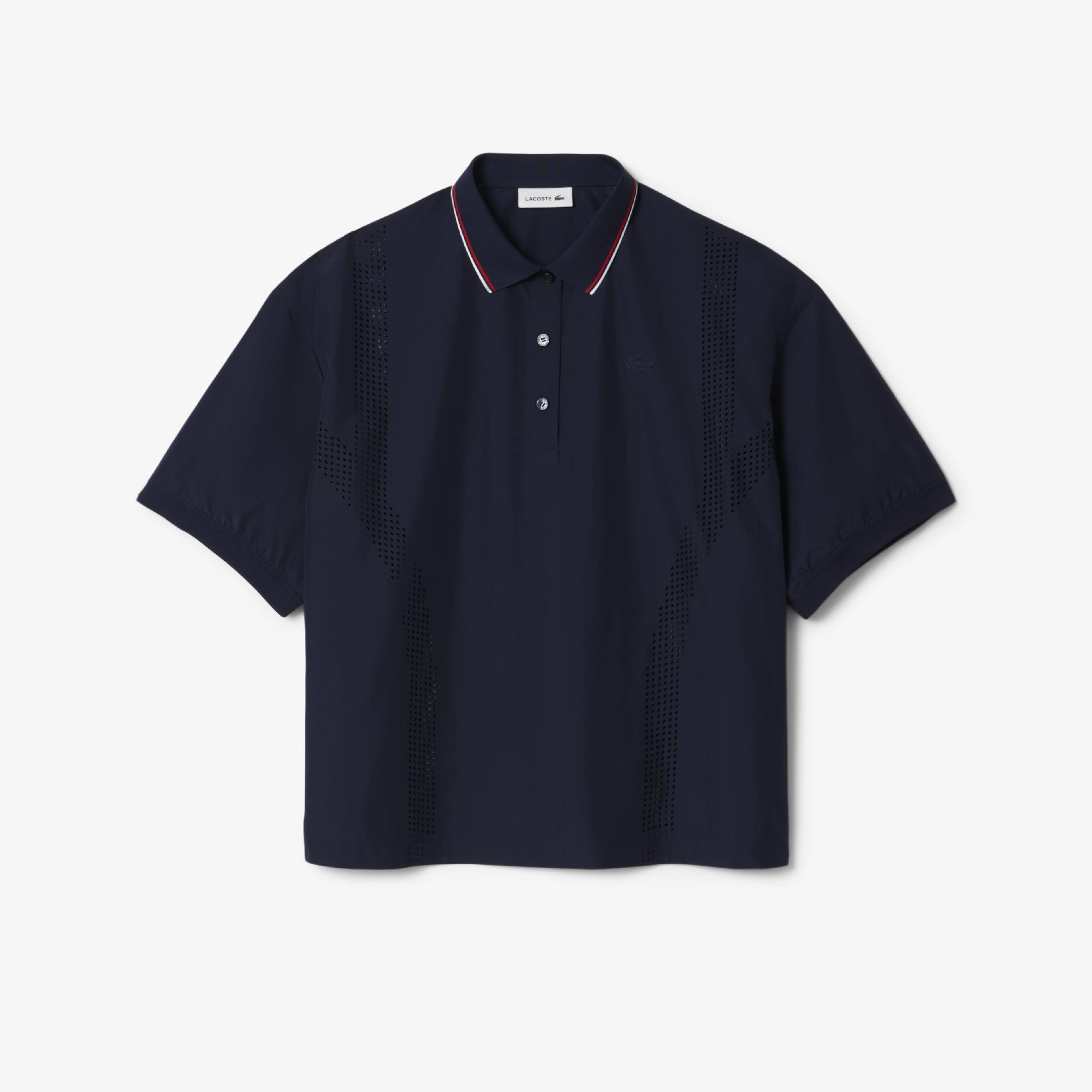Kadın Oversize Fit Kısa Kollu Lacivert Polo