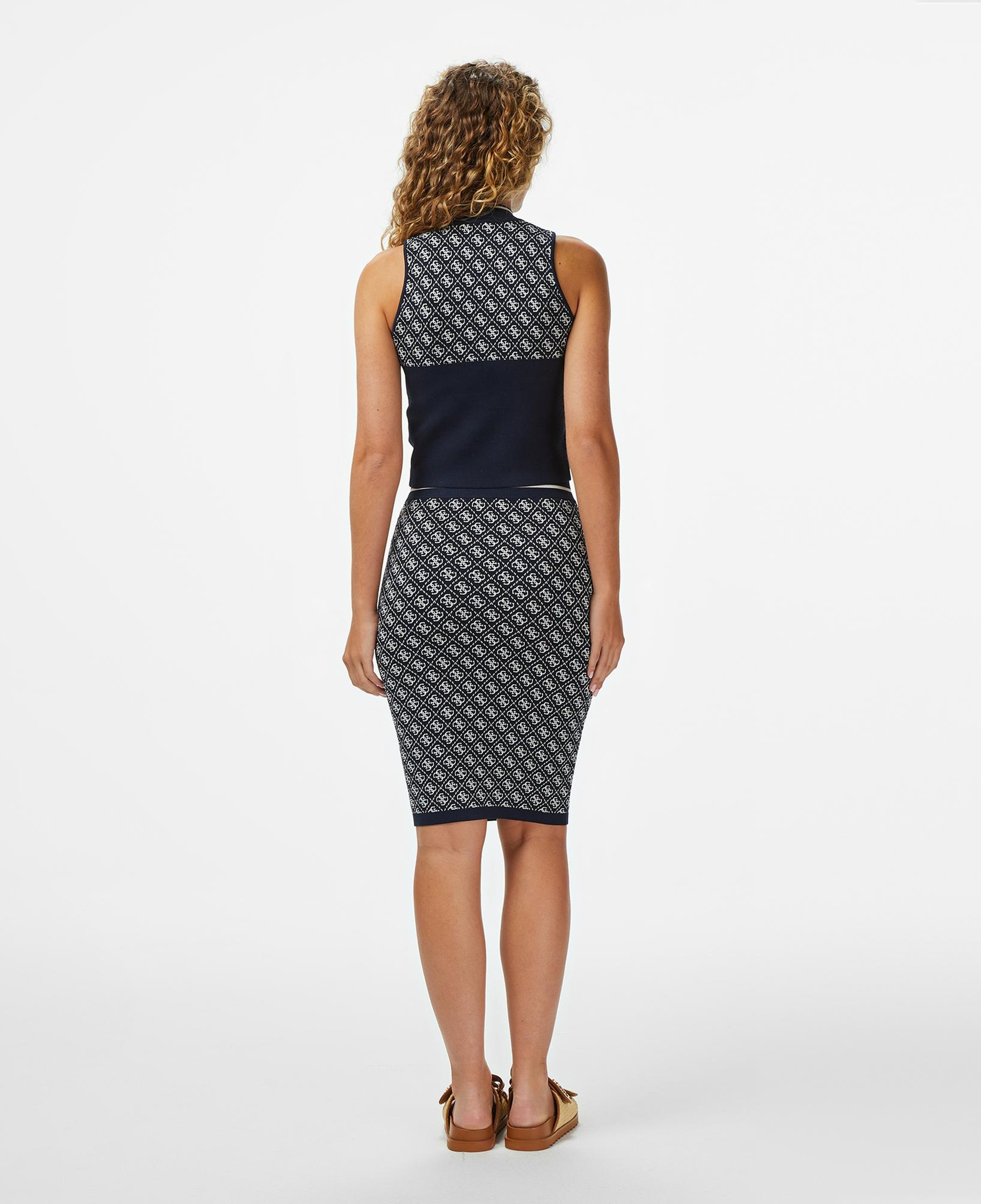 Guess Lise Tailored Fit Kadın Lacivert Etek