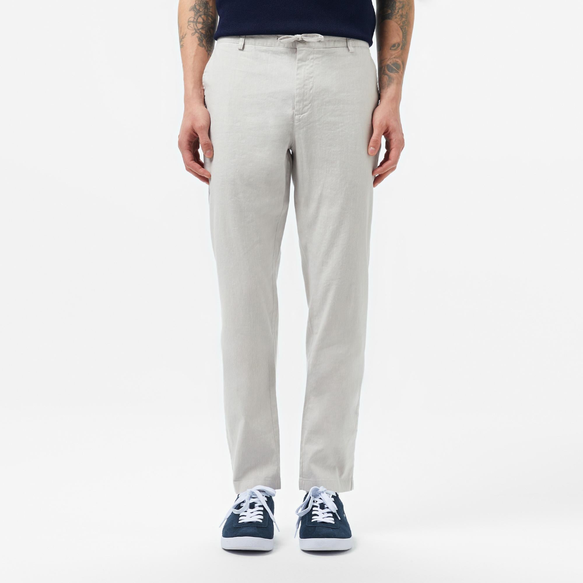 Erkek Slim Fit Gri Pantolon