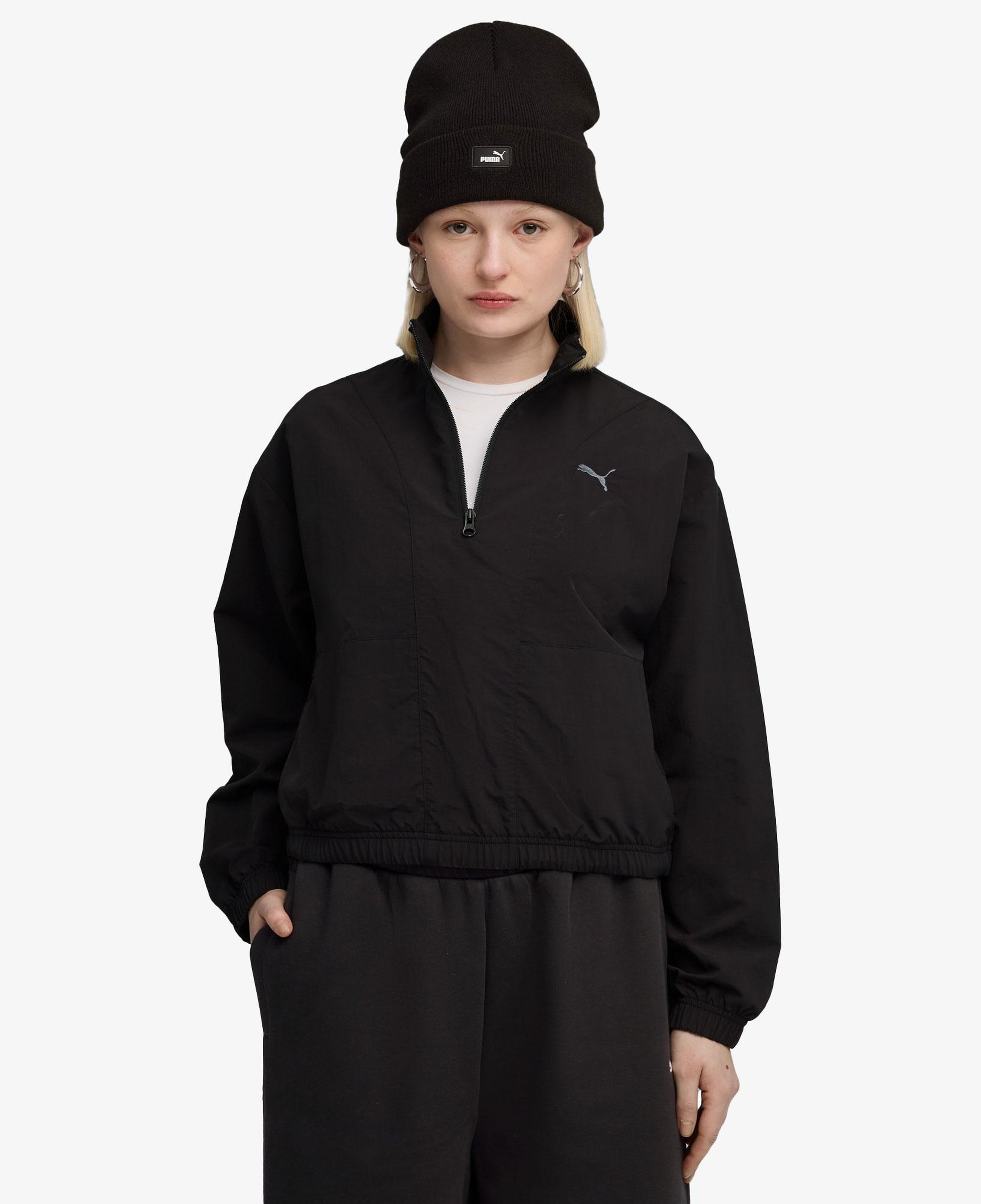 Puma HER Relaxed Kadın Siyah Sweatshirt