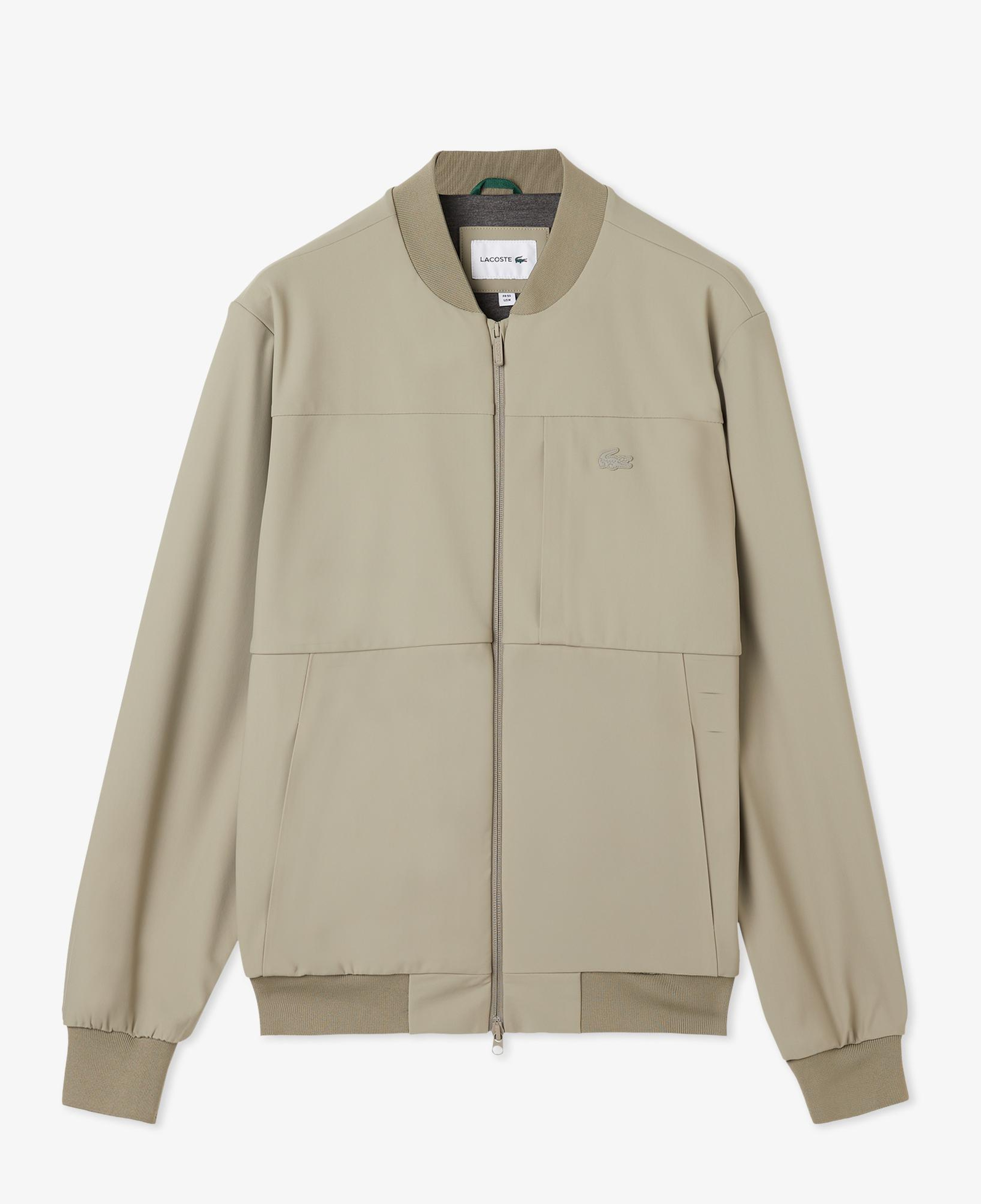 Lacoste Erkek Hakim Yaka Açık Kahverengi Bomber Ceket