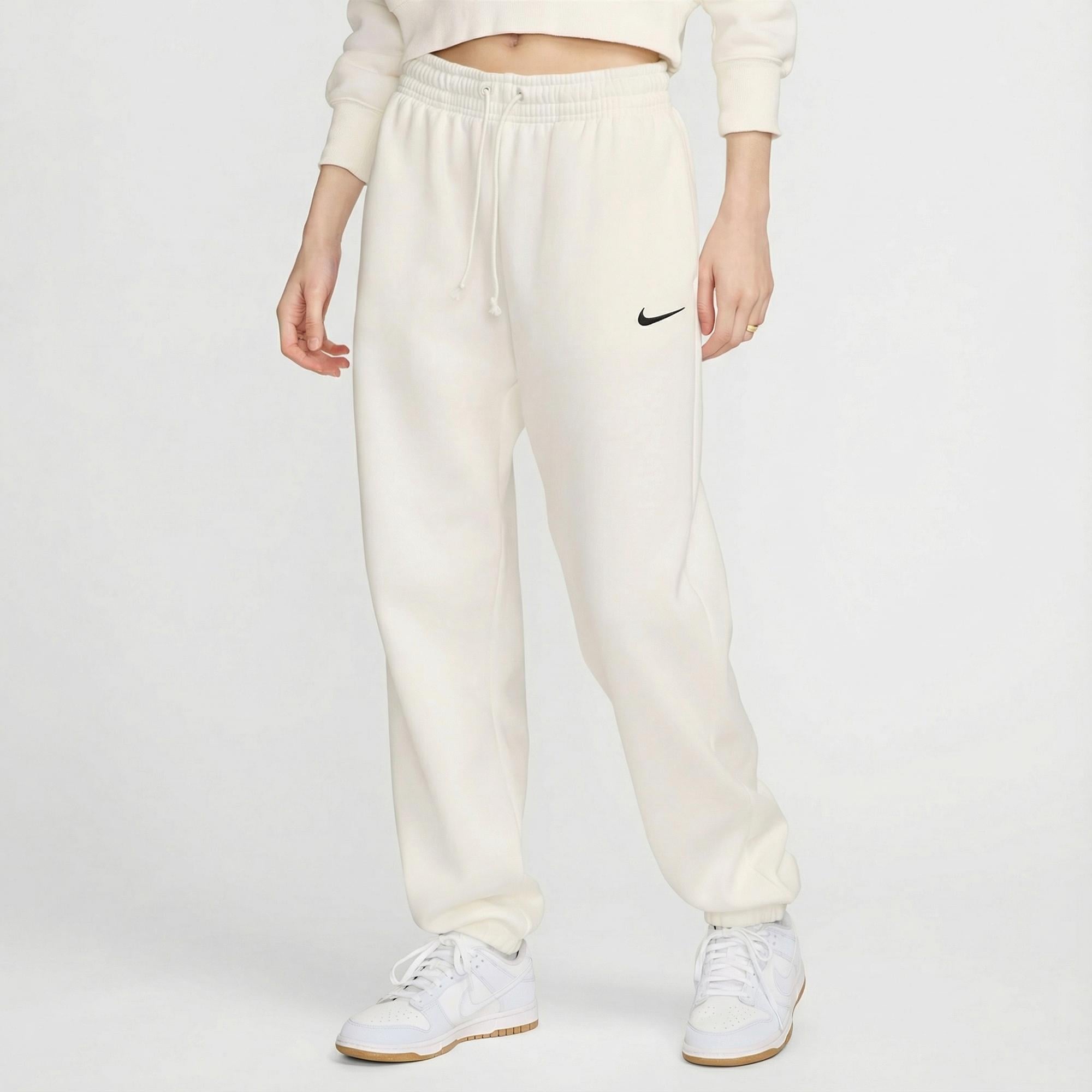 Nike Sportswear Phoenix Fleece Kadın Beyaz Eşofman Altı