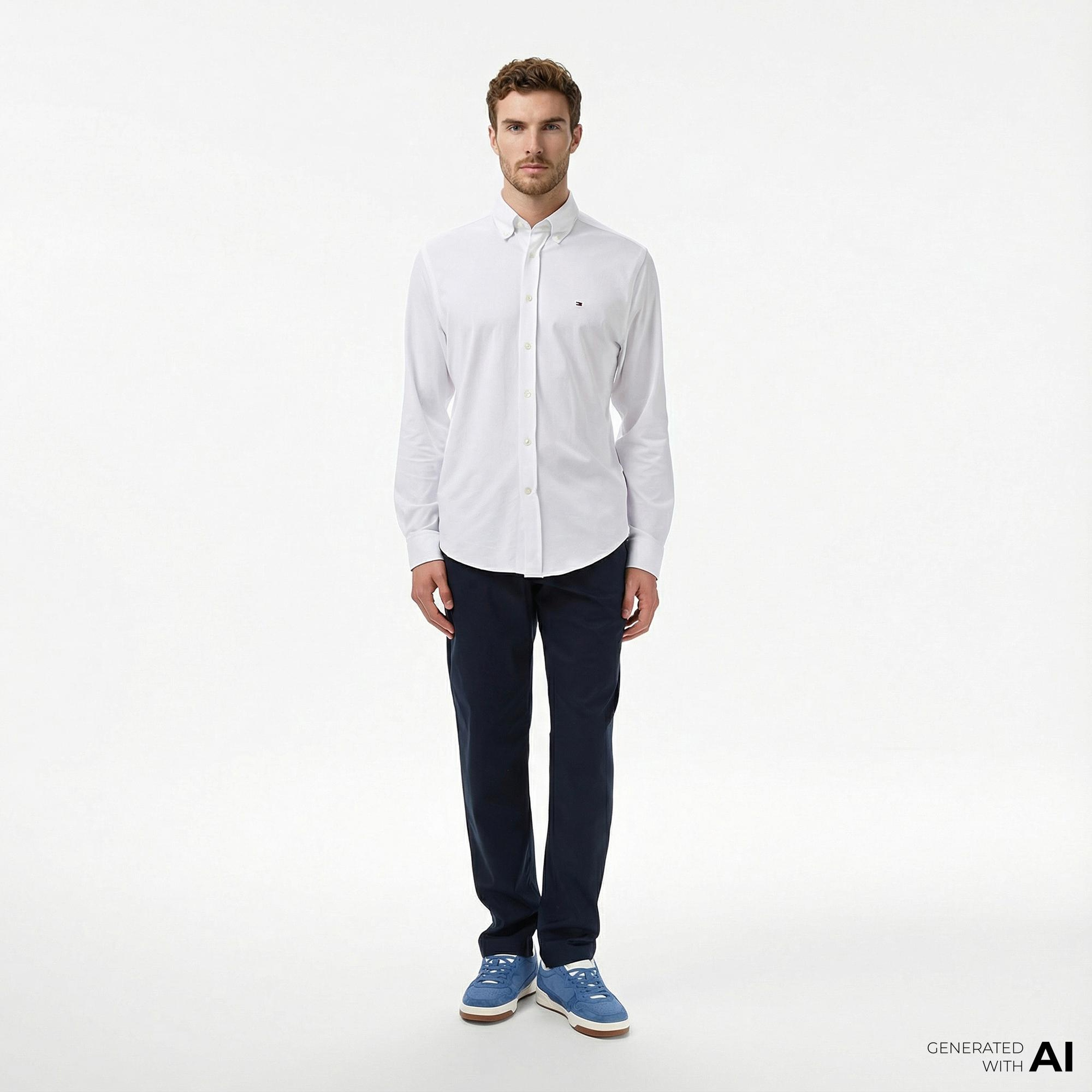 Tommy Hilfiger Harlem Tech Twill Erkek Lacivert Pantolon