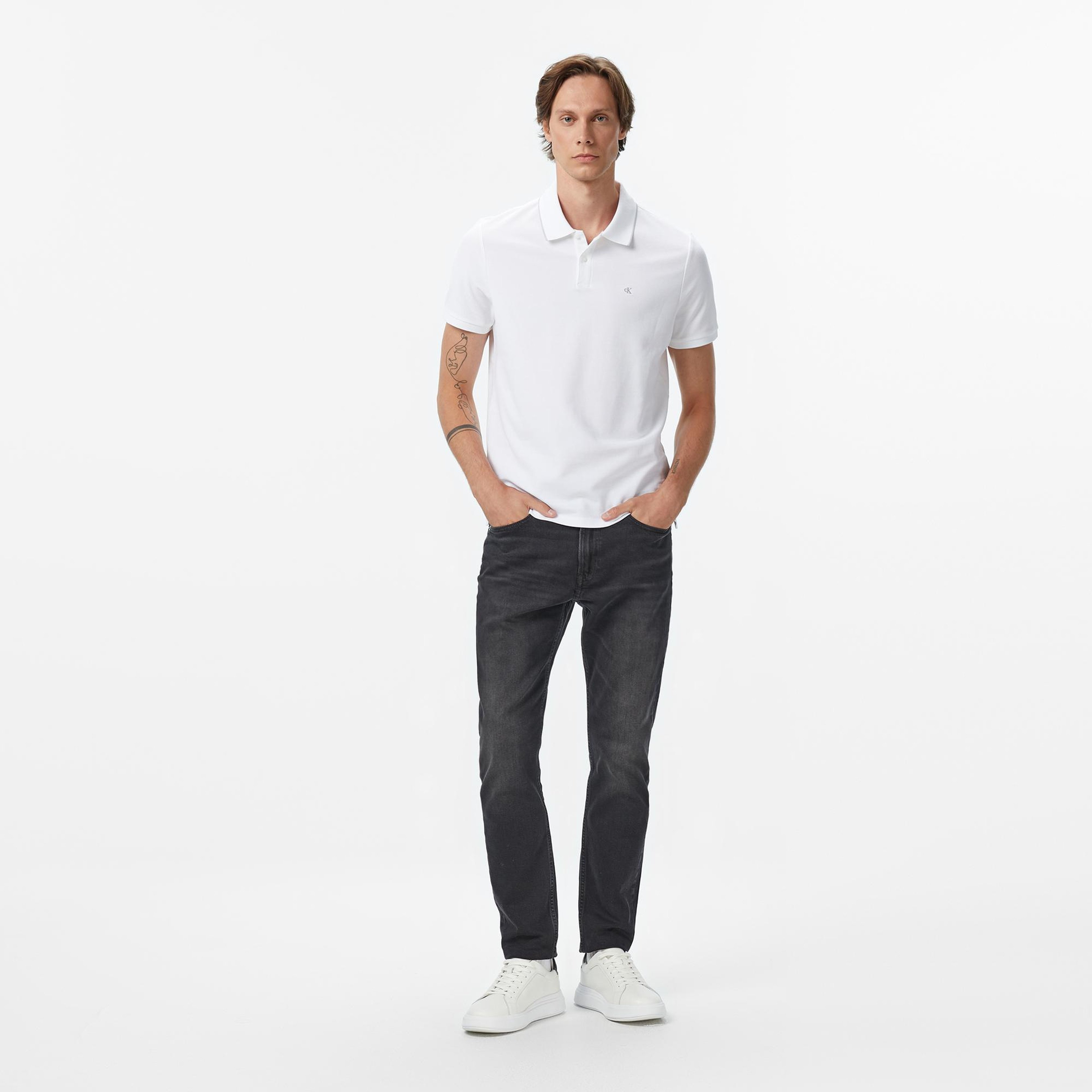 Calvin Klein Slim Taper Erkek Siyah Jean