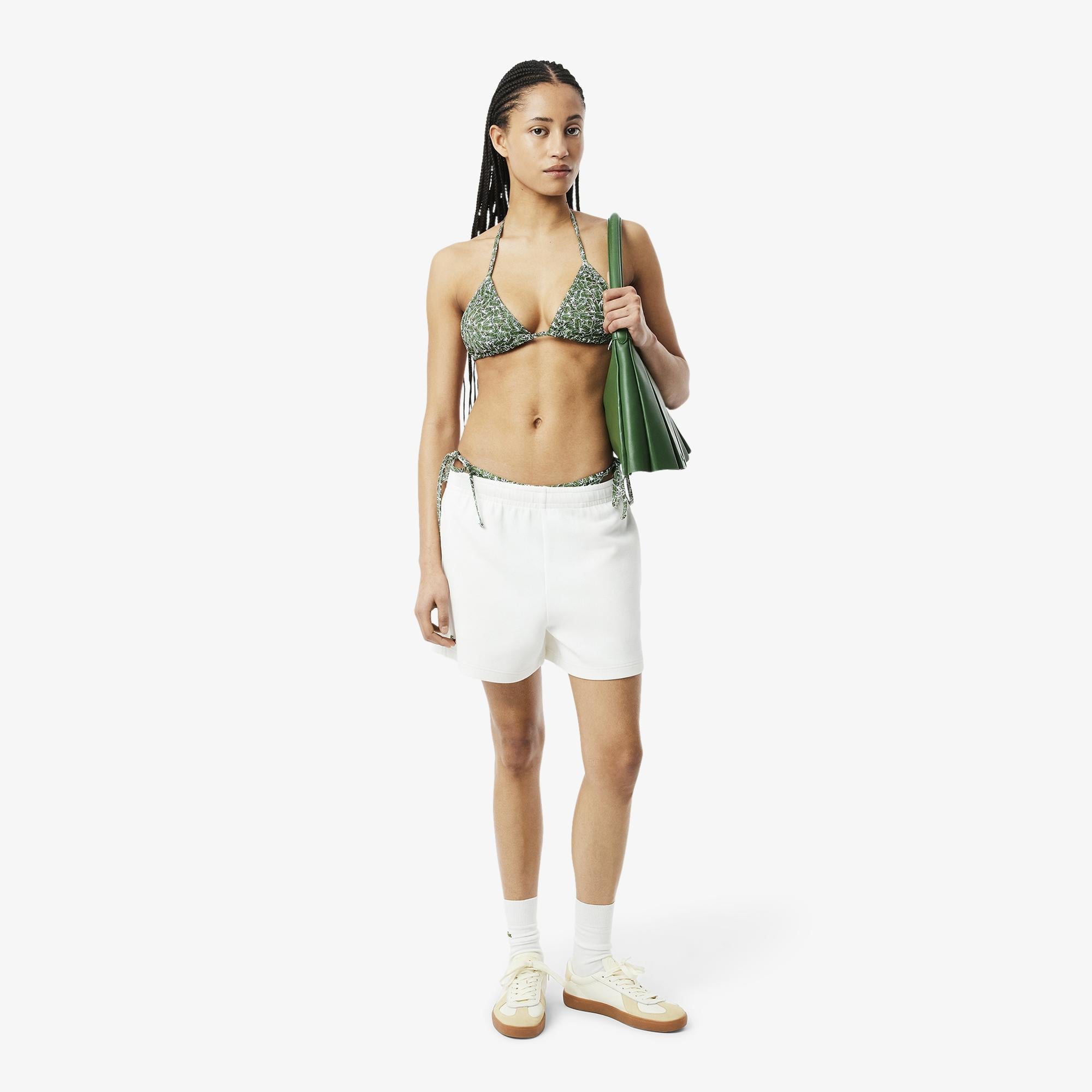 Lacoste Kadın Baskılı Yeşil Bikini Üstü