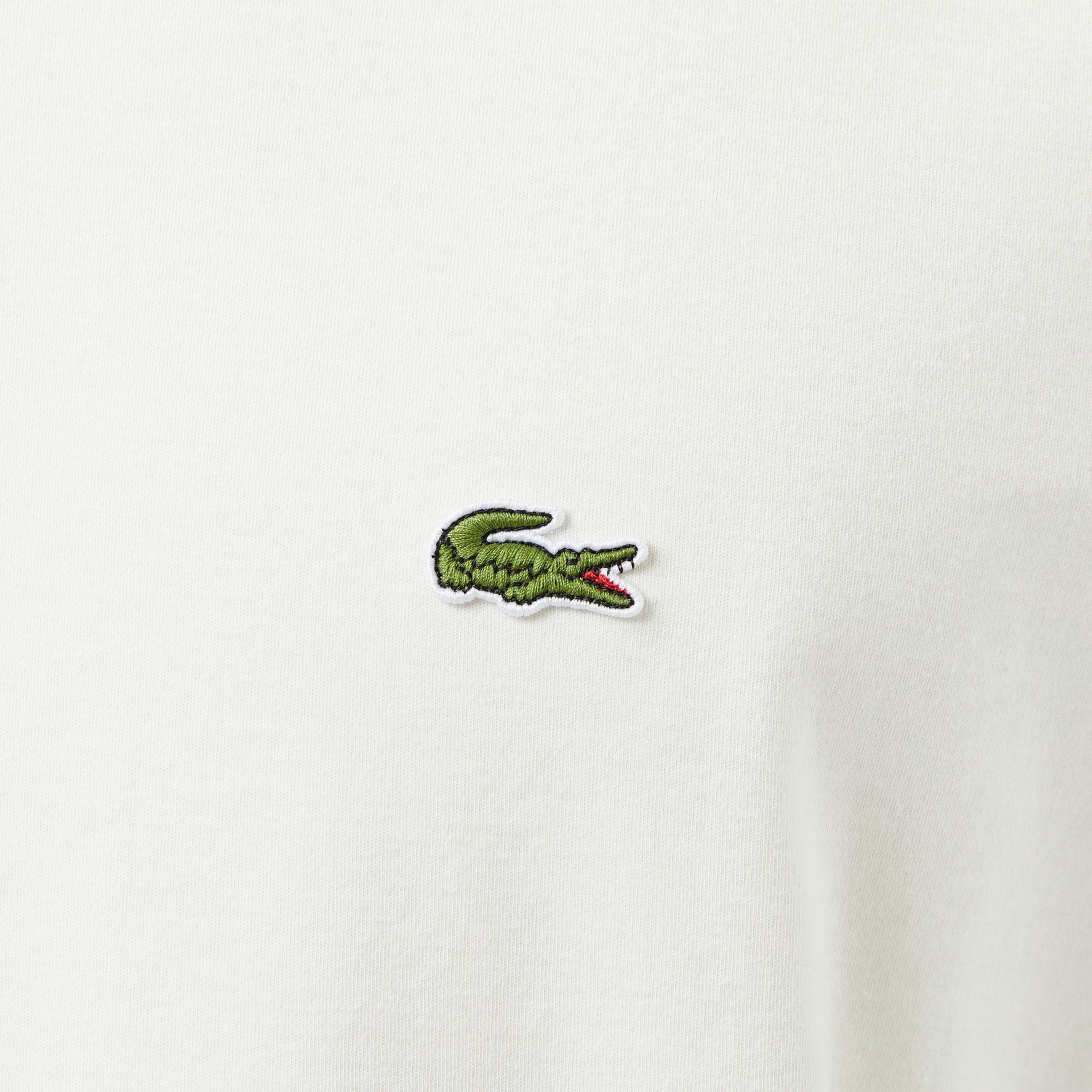 Erkek Oversize Fit Bisiklet Yaka Baskılı Beyaz T-Shirt