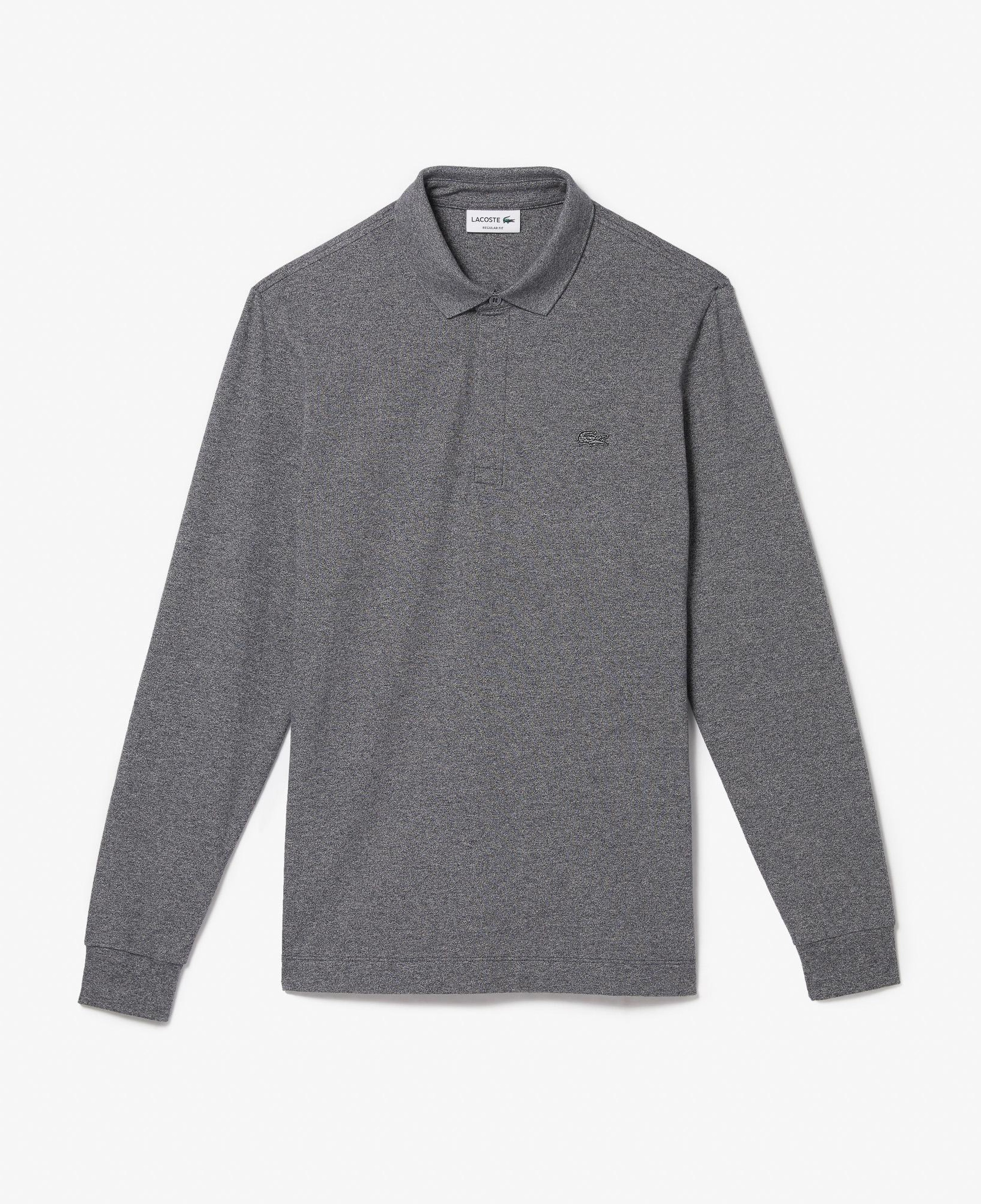 Lacoste Paris Erkek Regular Fit Uzun Kollu Koyu Gri Polo