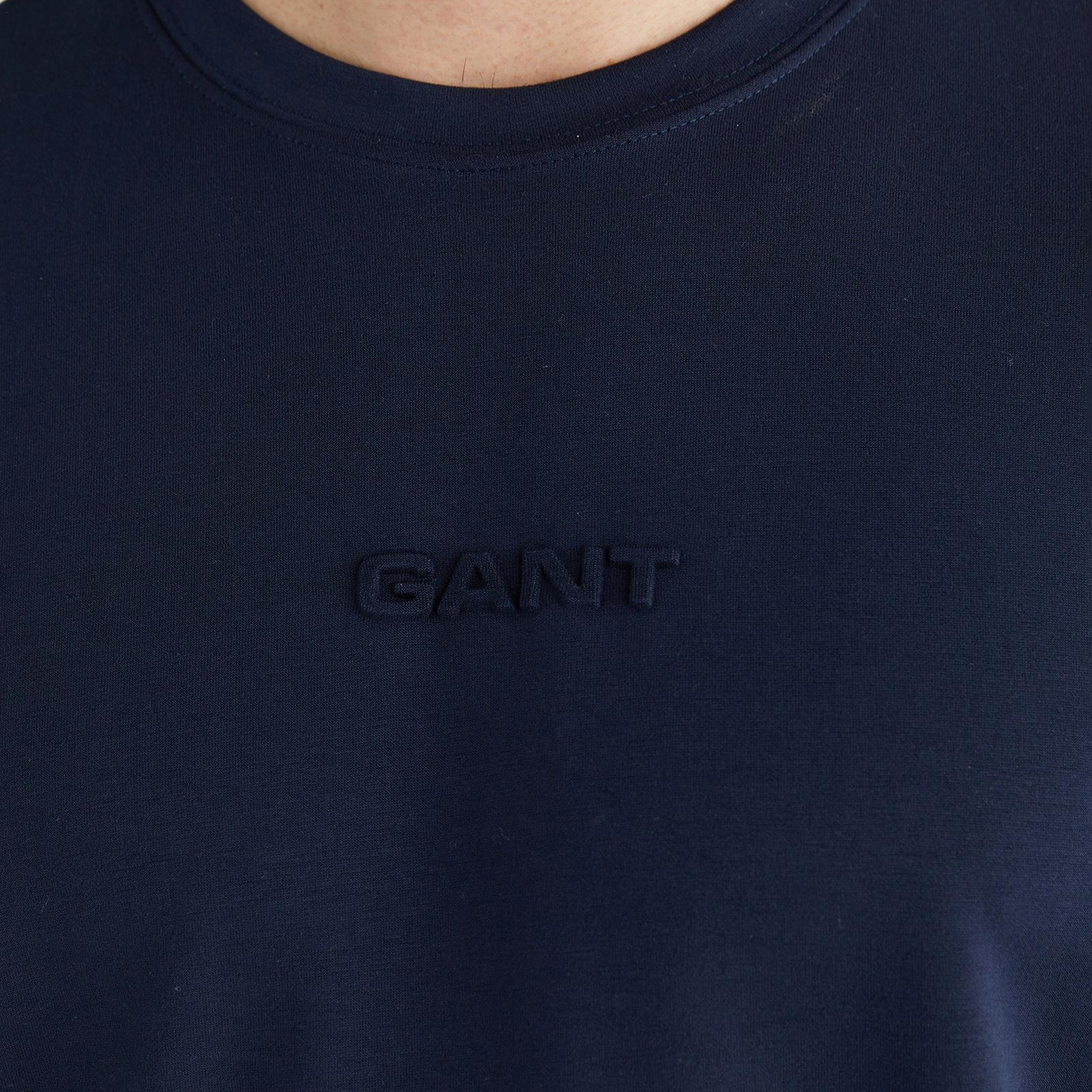 GANT Erkek Lacivert Kısa Kollu T-Shirt