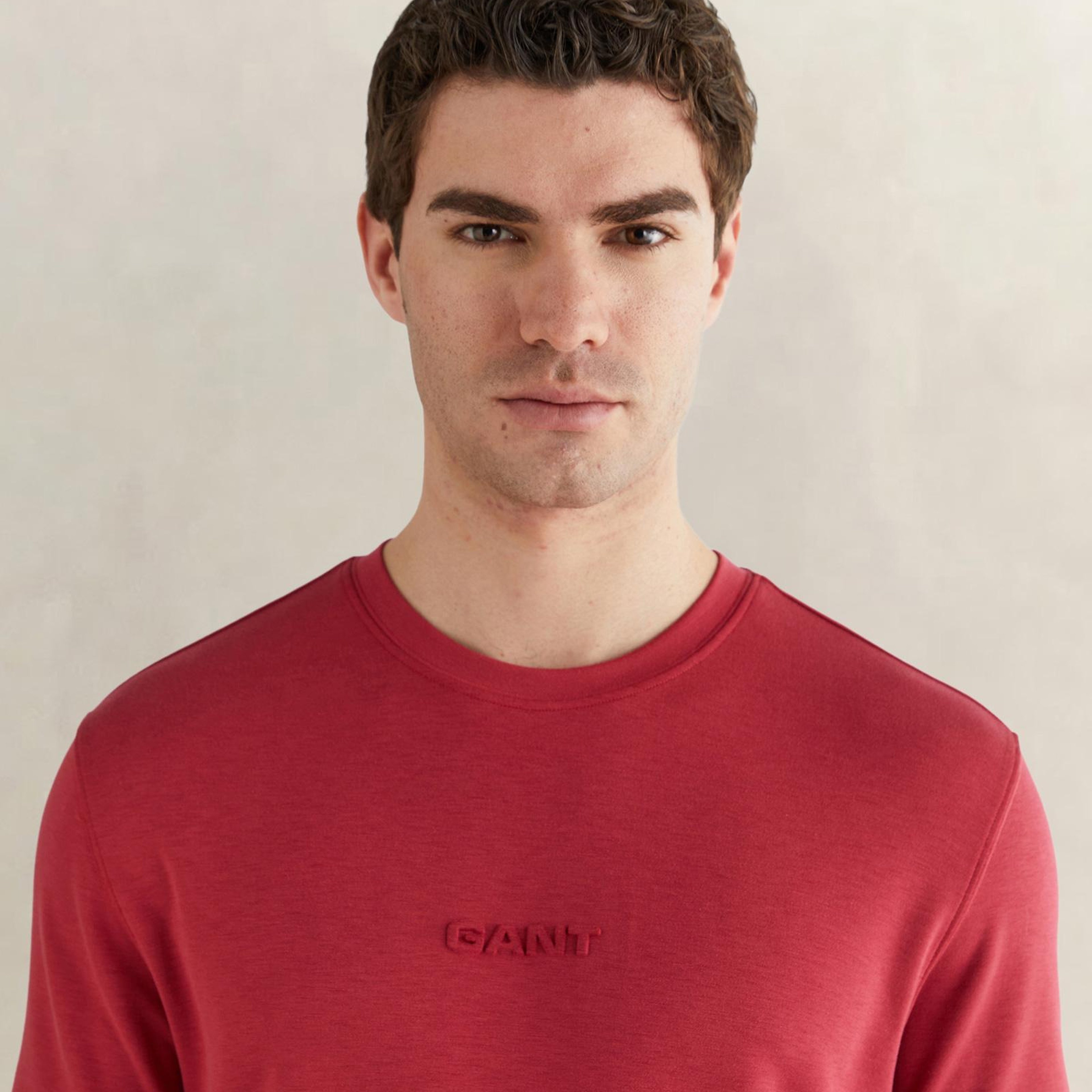 GANT Erkek Kırmızı Kısa Kollu T-Shirt