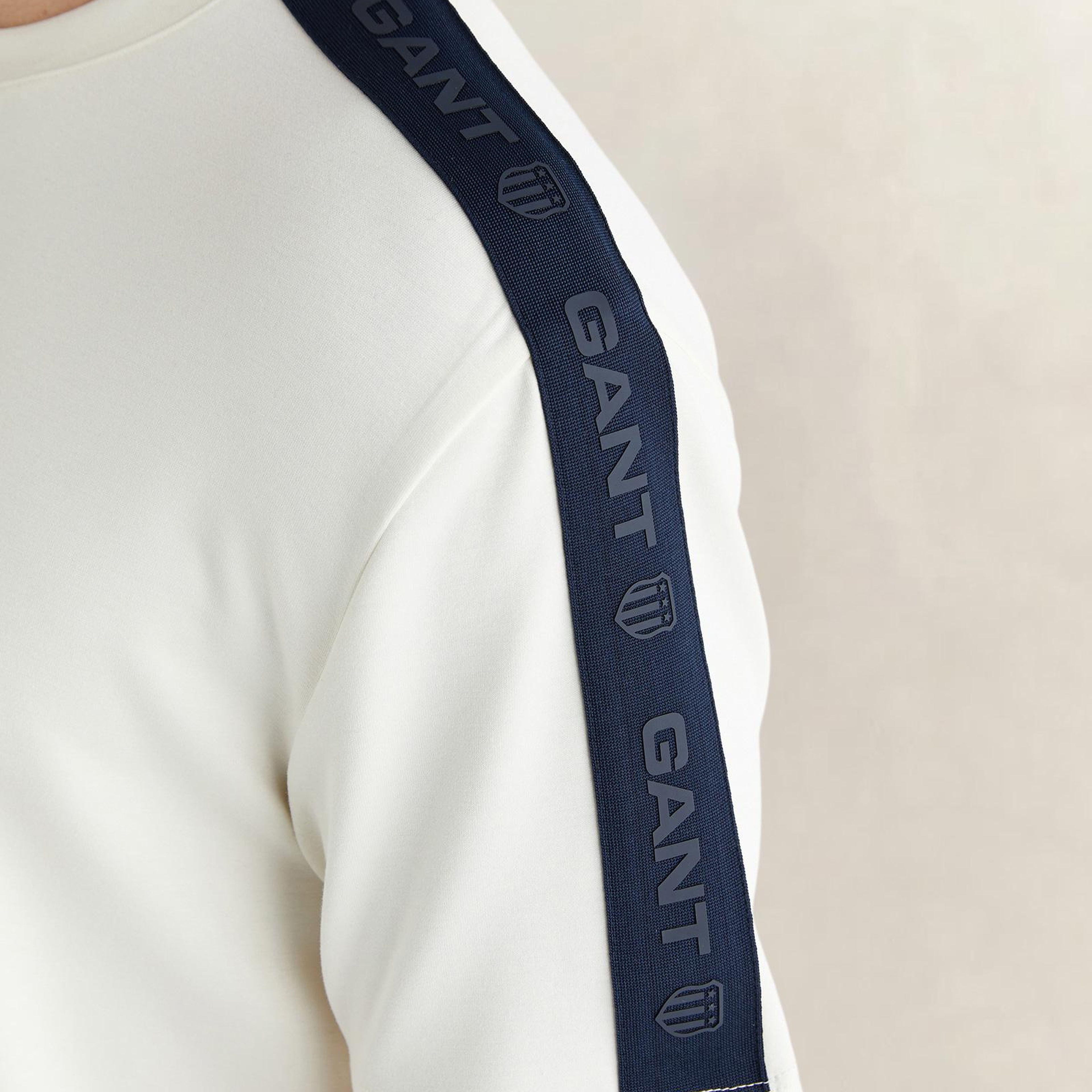 GANT Erkek Beyaz Kısa Kollu T-Shirt