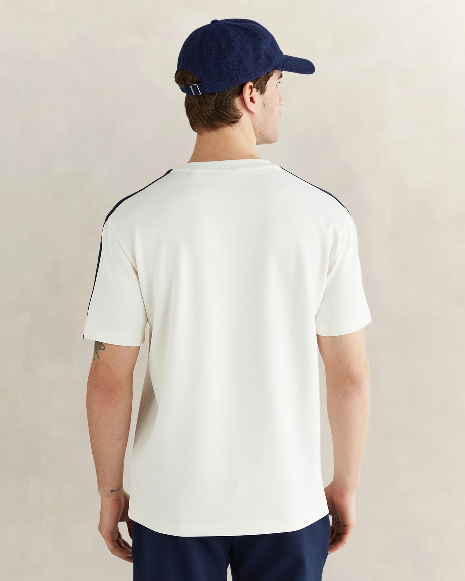 GANT Erkek Beyaz Kısa Kollu T-Shirt