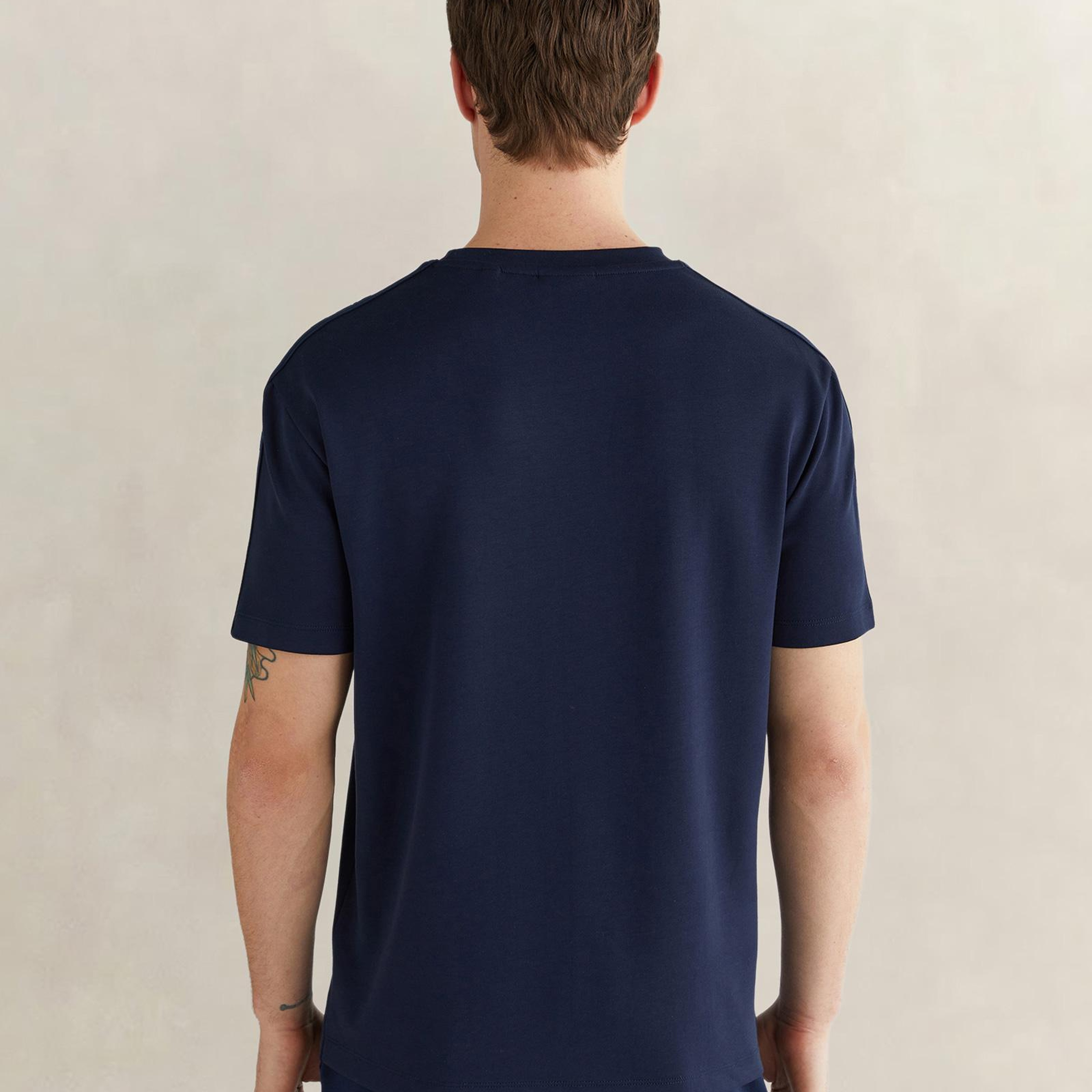 GANT Erkek Lacivert Kısa Kollu T-Shirt