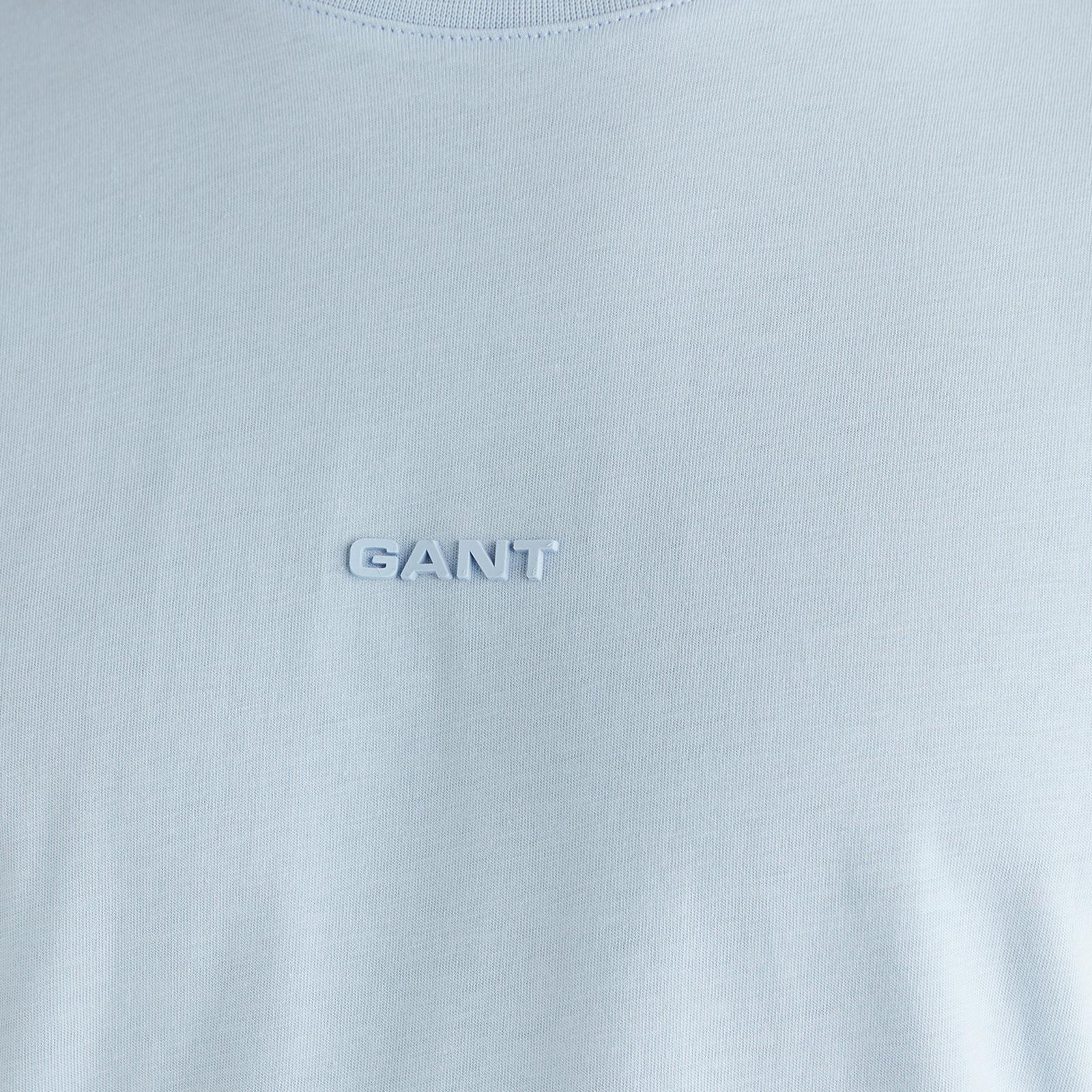 GANT Erkek Mavi Kısa Kollu T-Shirt