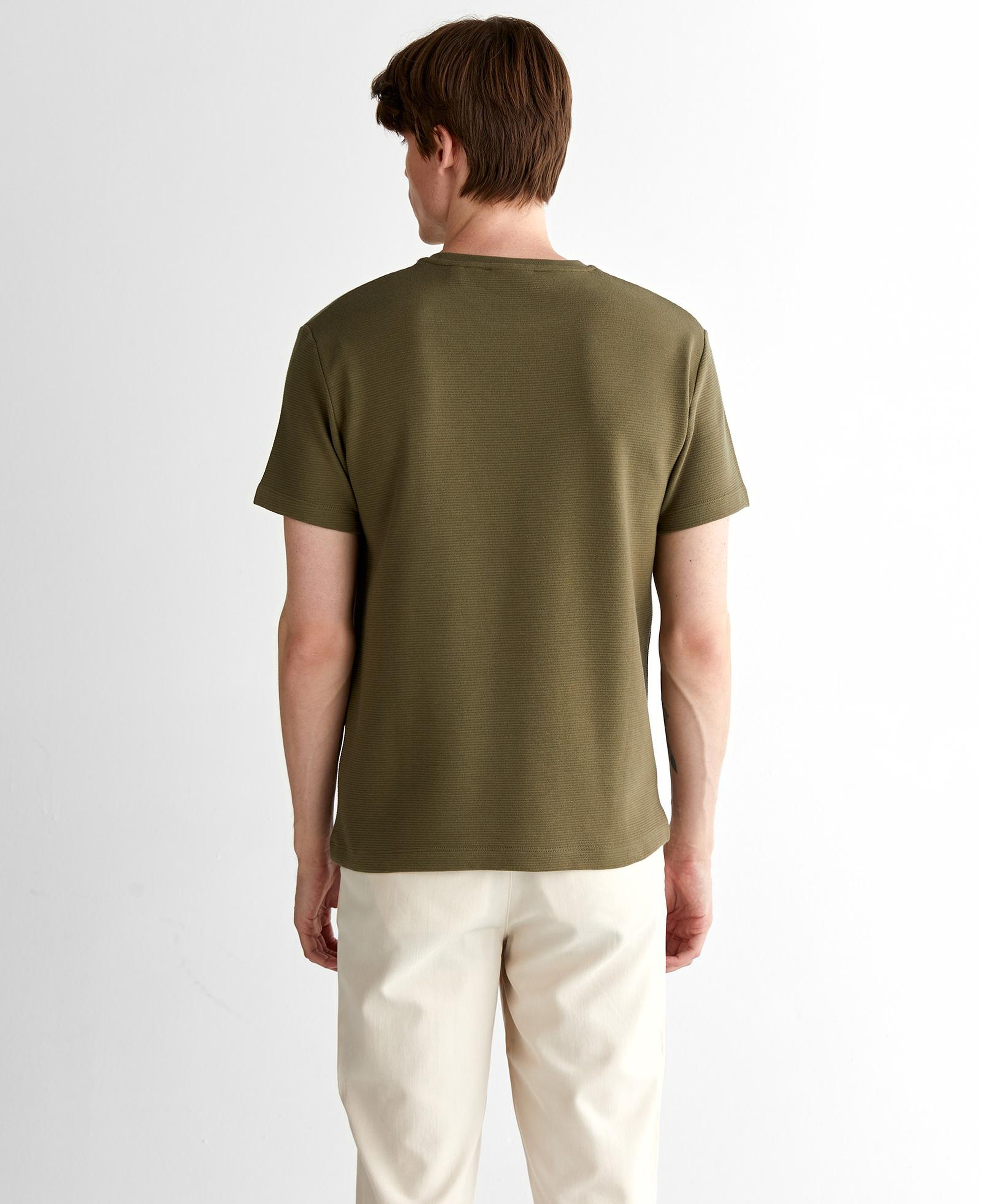 GANT Erkek Yeşil Regular Fit Bisiklet Yaka T-Shirt