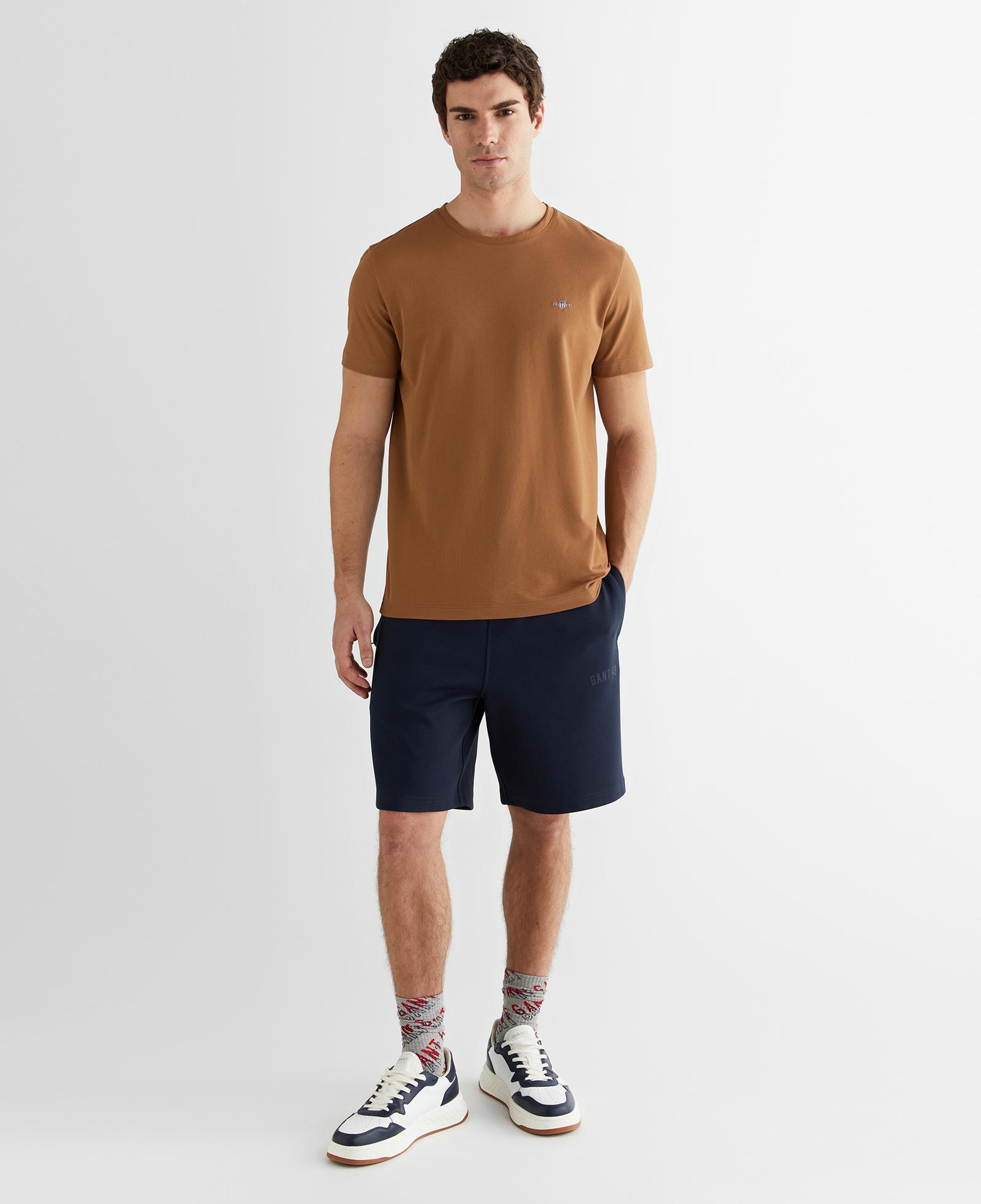 GANT Erkek Lacivert Regular Fit Logolu Şort