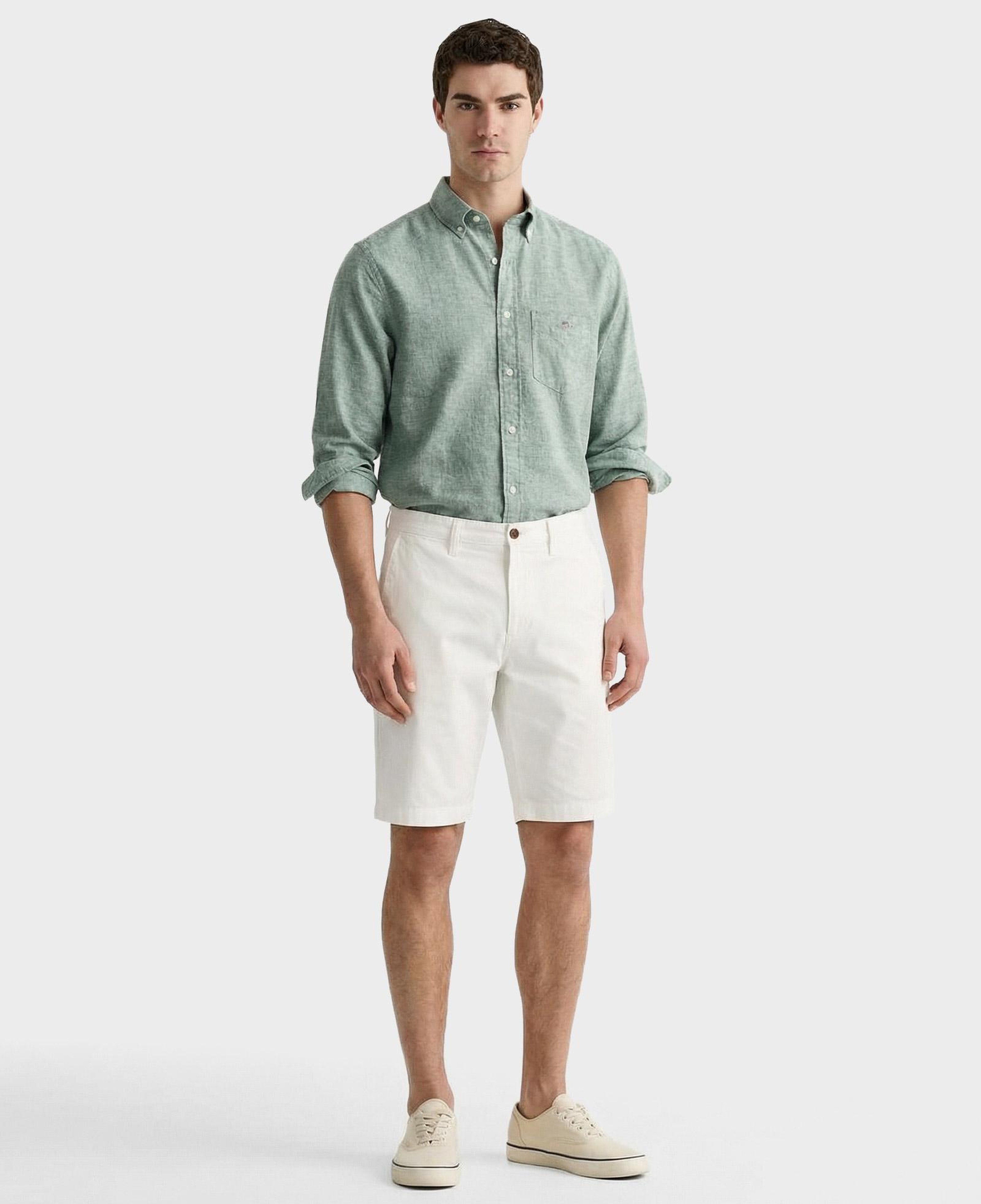 GANT Erkek Beyaz Relaxed Fit Chino Şort