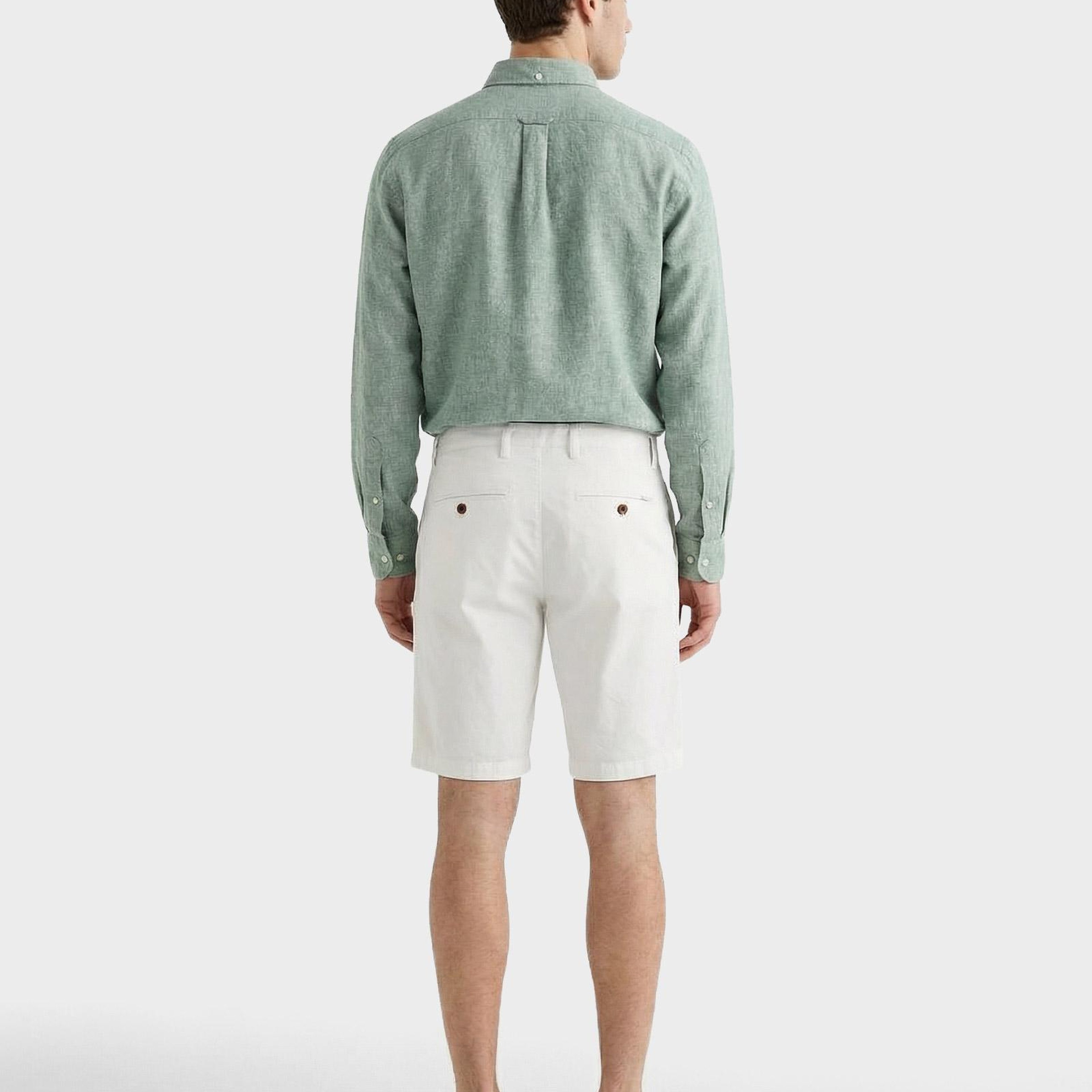 GANT Erkek Beyaz Relaxed Fit Chino Şort