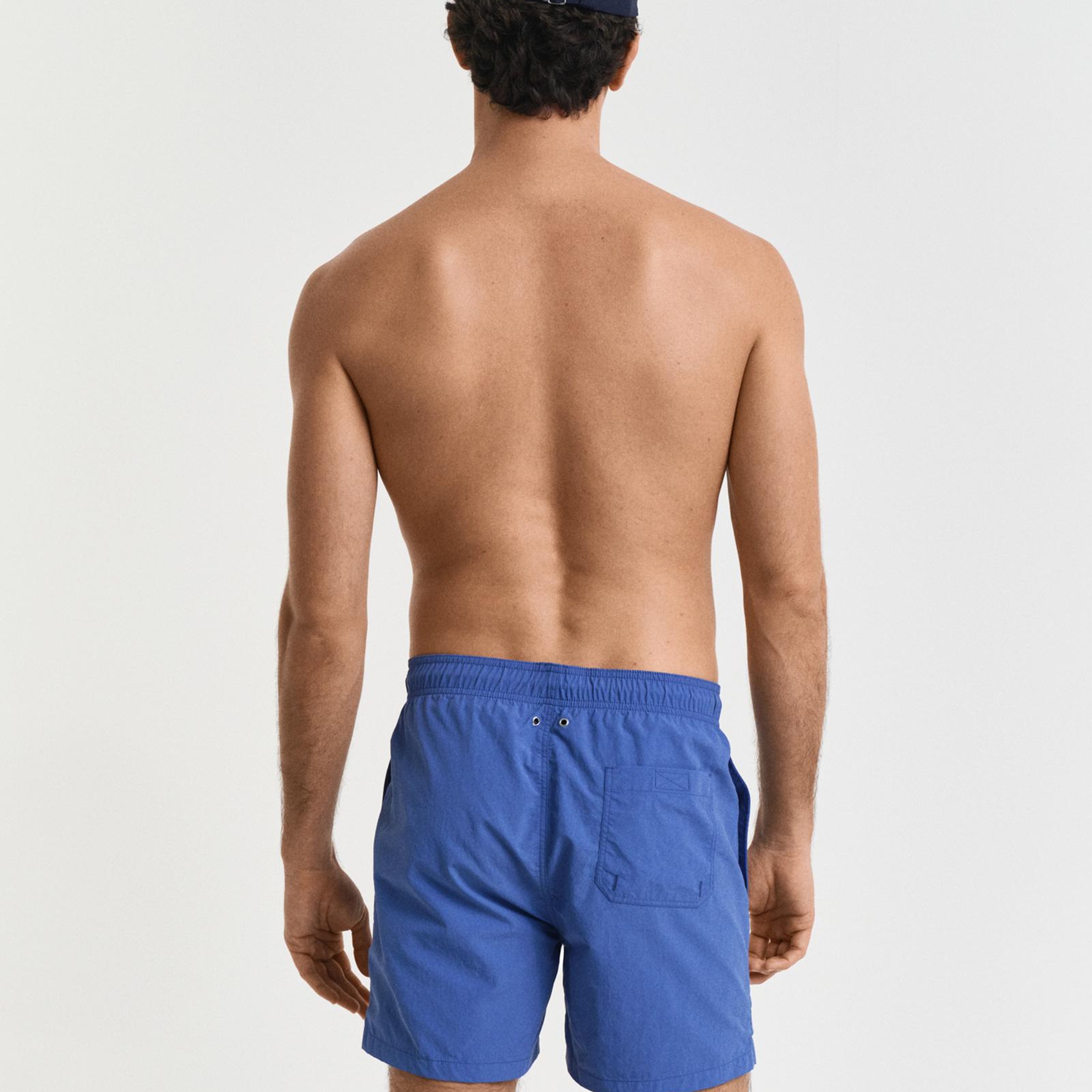 GANT Erkek Lacivert Regular Fit Deniz Şortu